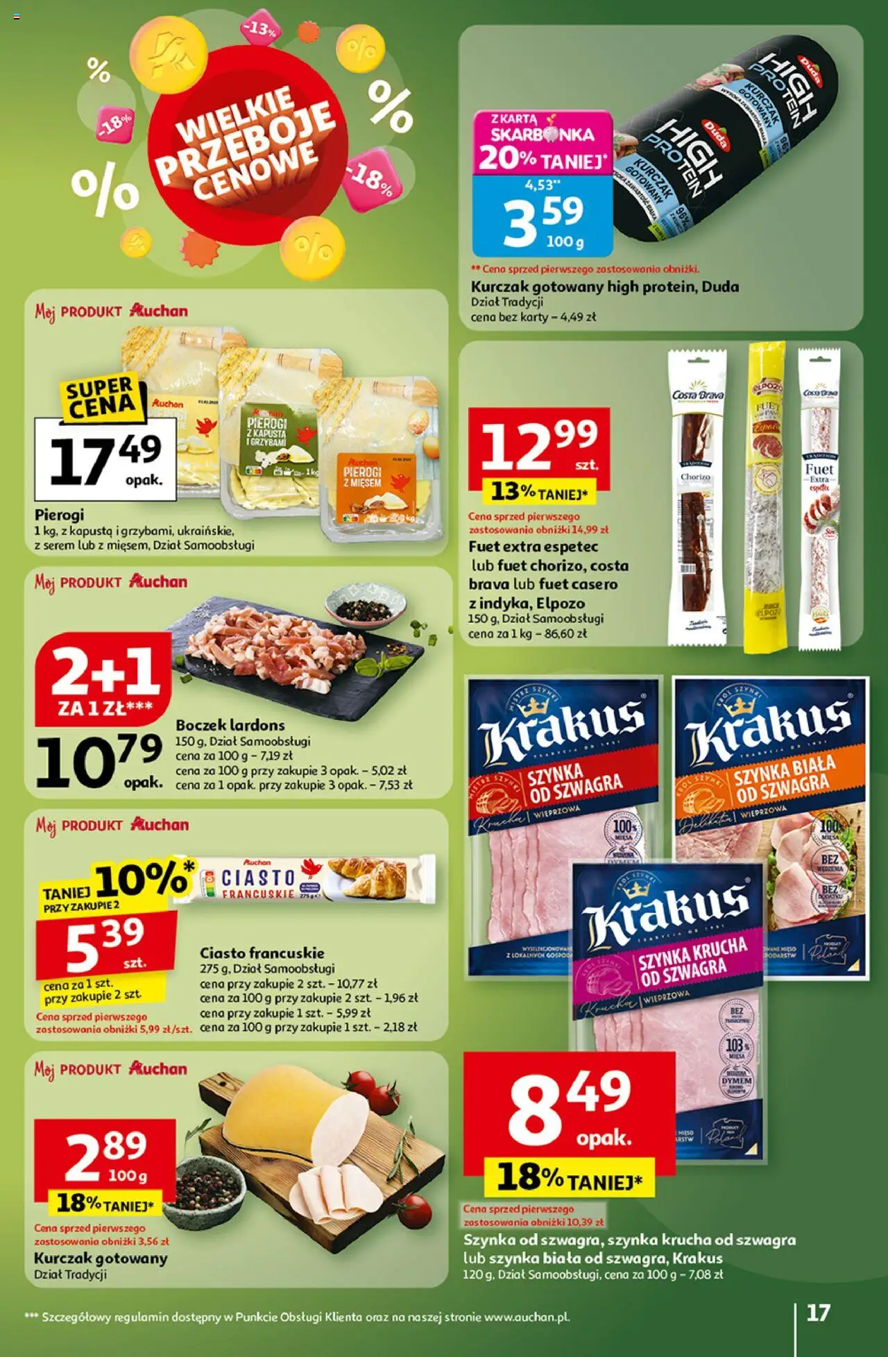 Auchan Wielkie przeboje cenowe Hipermarket  Gazetka ważna od 16.10.2025 do 22.10.2025 strona 17