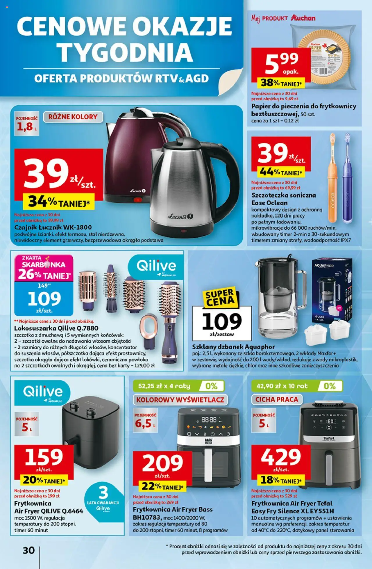 Auchan Wielkie przeboje cenowe Hipermarket  Gazetka ważna od 16.10.2025 do 22.10.2025 strona 30