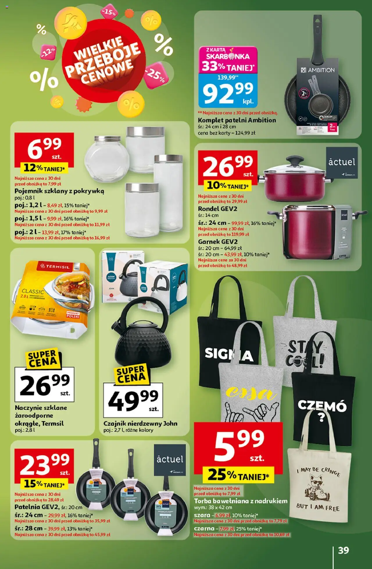 Auchan Wielkie przeboje cenowe Hipermarket  Gazetka ważna od 16.10.2025 do 22.10.2025 strona 39