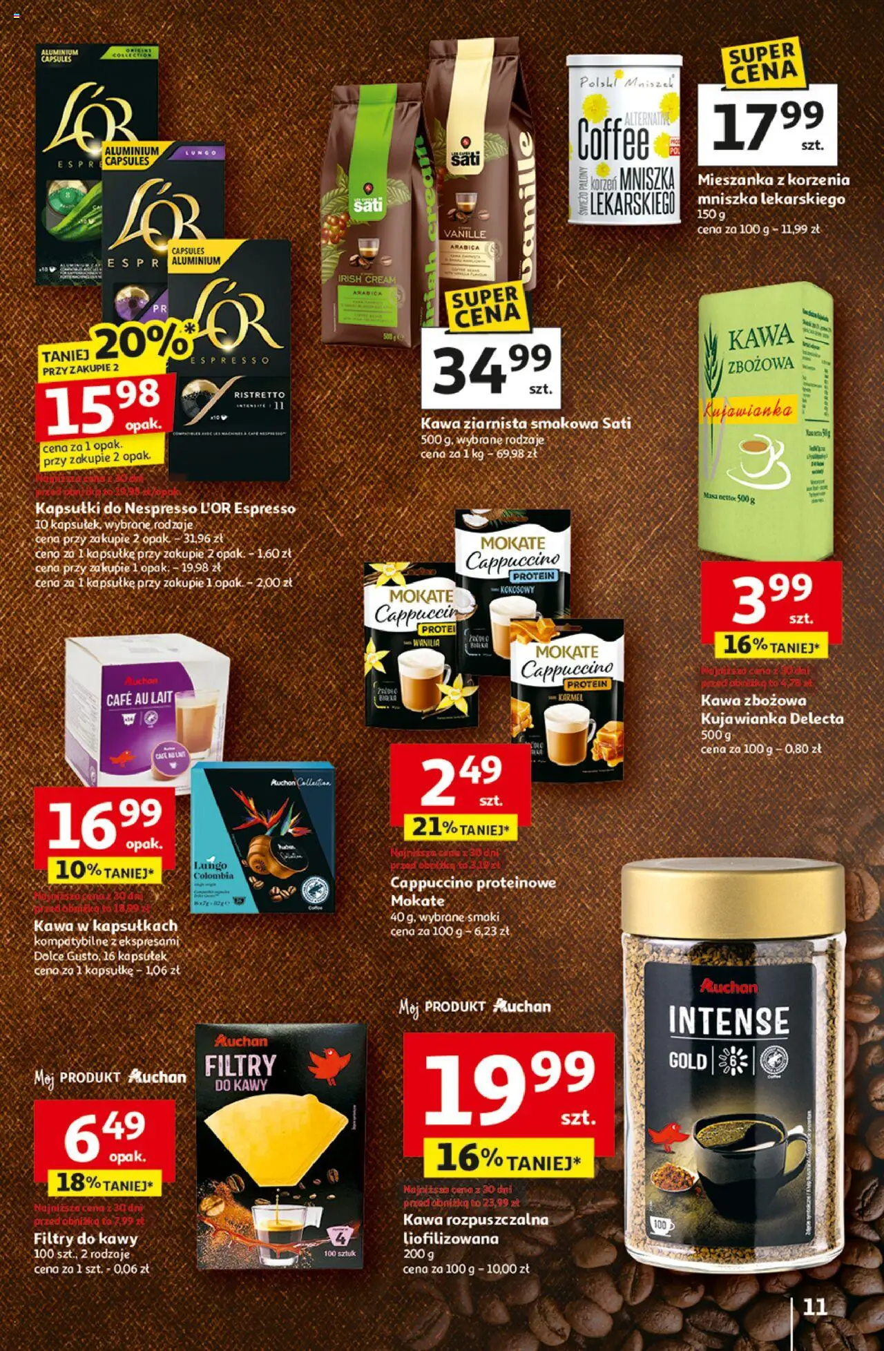Auchan Wielkie przeboje cenowe Hipermarket Gazetka ważna od 23.10.2025 do 29.10.2025 strona 11