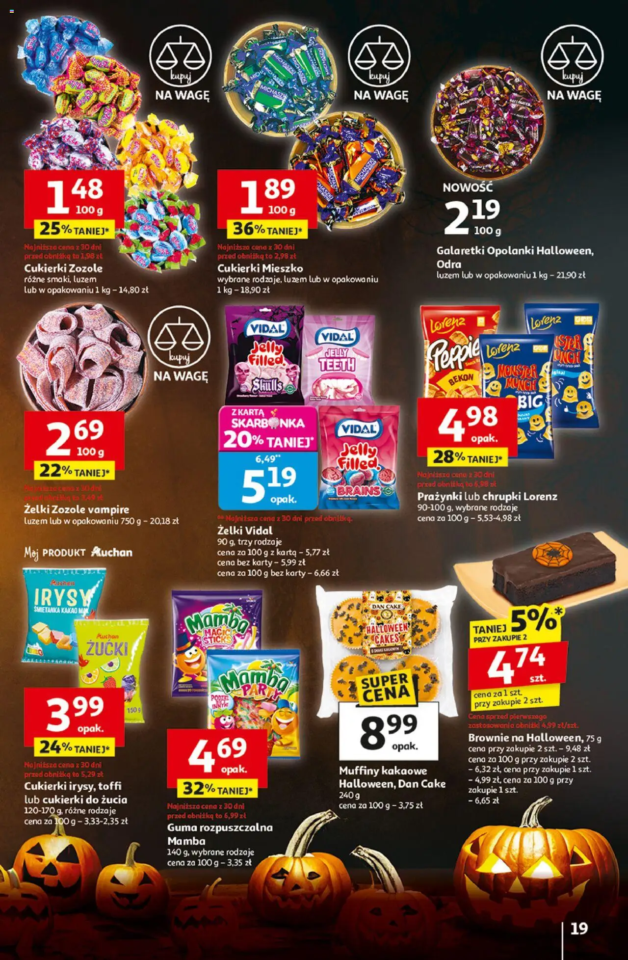 Auchan Wielkie przeboje cenowe Hipermarket Gazetka ważna od 23.10.2025 do 29.10.2025 strona 19