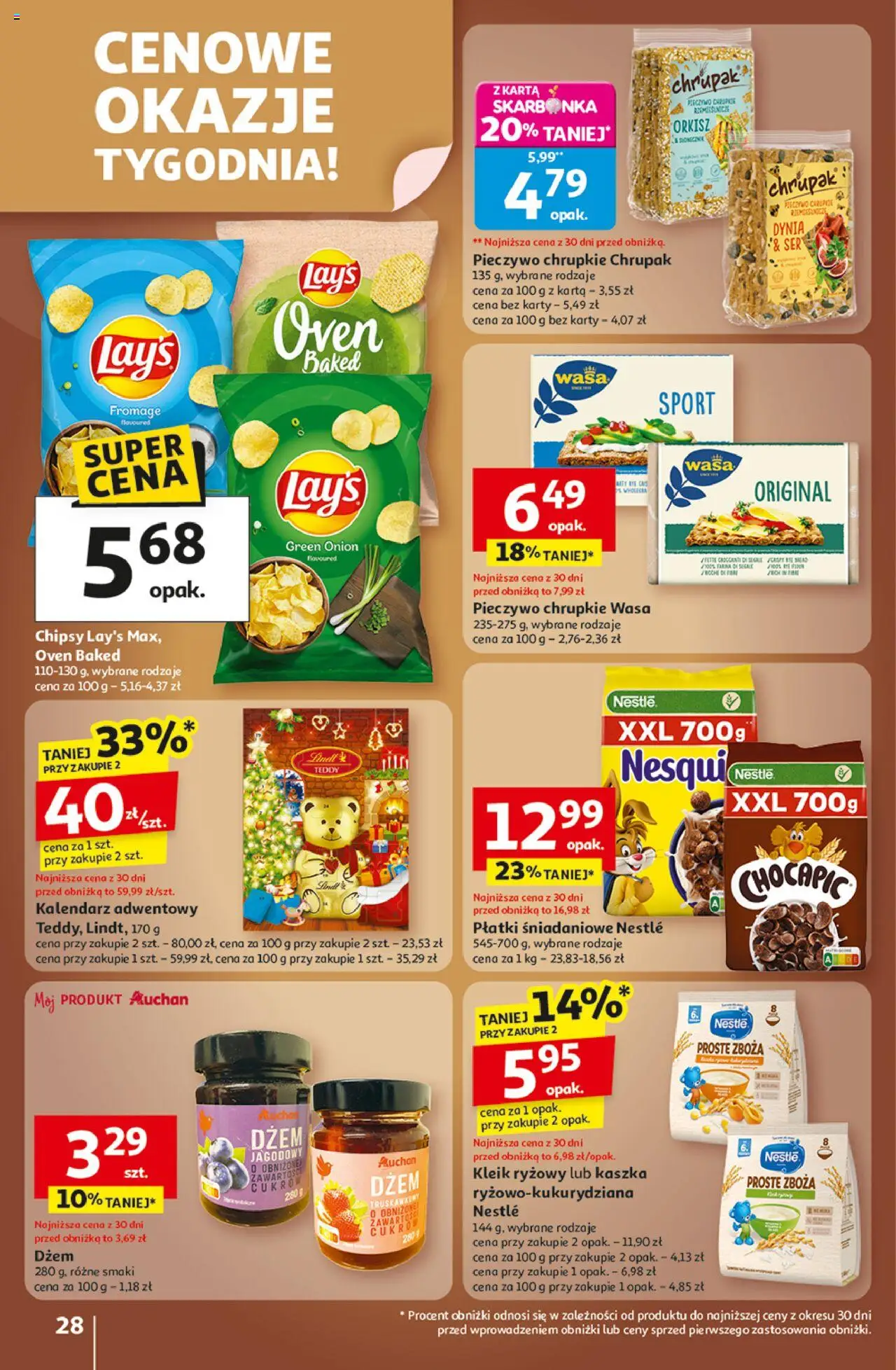 Auchan Wielkie przeboje cenowe Hipermarket Gazetka ważna od 23.10.2025 do 29.10.2025 strona 28