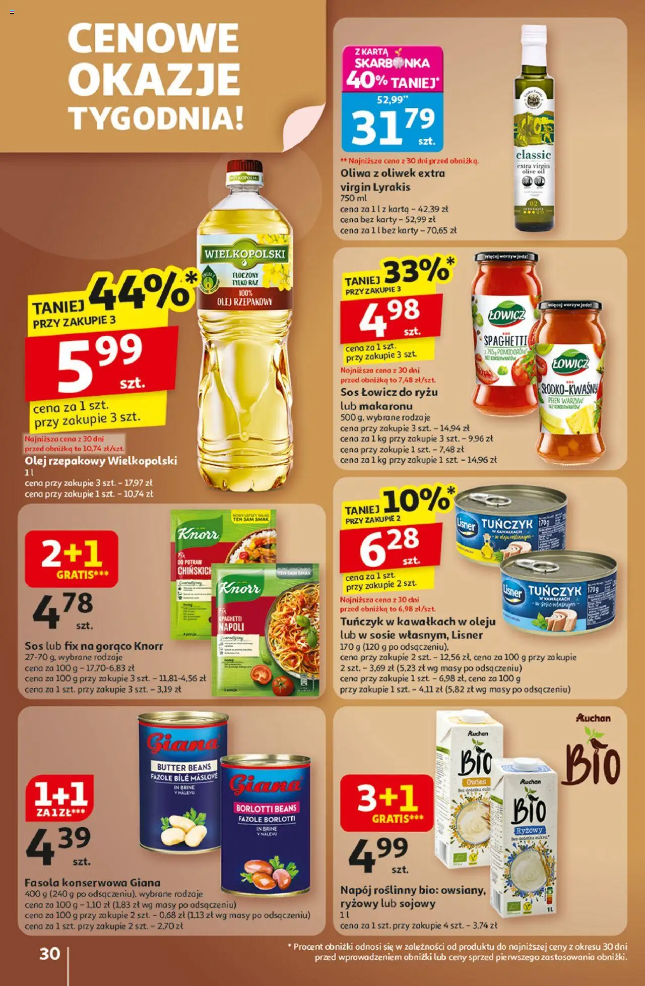 Auchan Wielkie przeboje cenowe Hipermarket Gazetka ważna od 23.10.2025 do 29.10.2025 strona 30