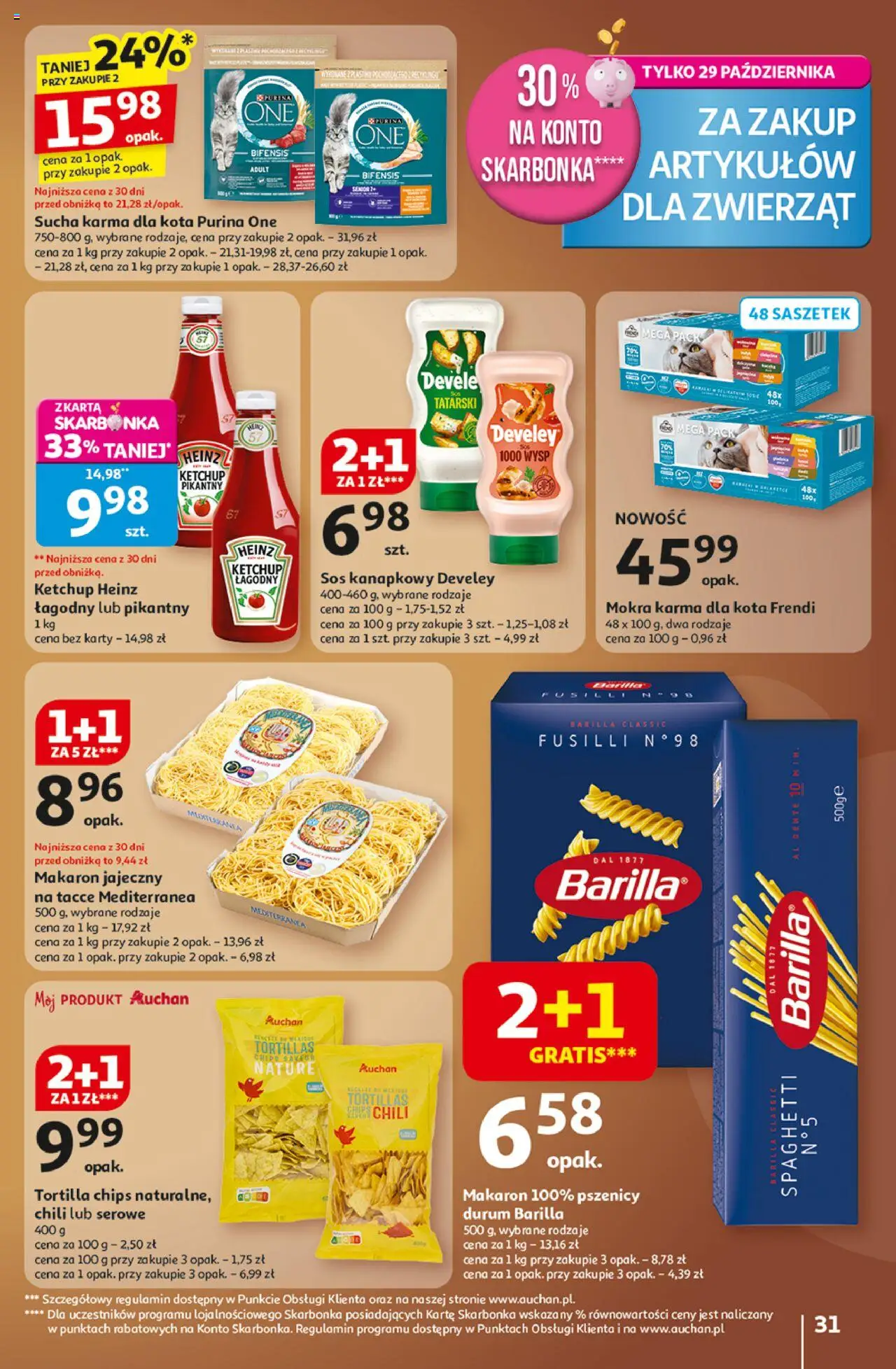 Auchan Wielkie przeboje cenowe Hipermarket Gazetka ważna od 23.10.2025 do 29.10.2025 strona 31