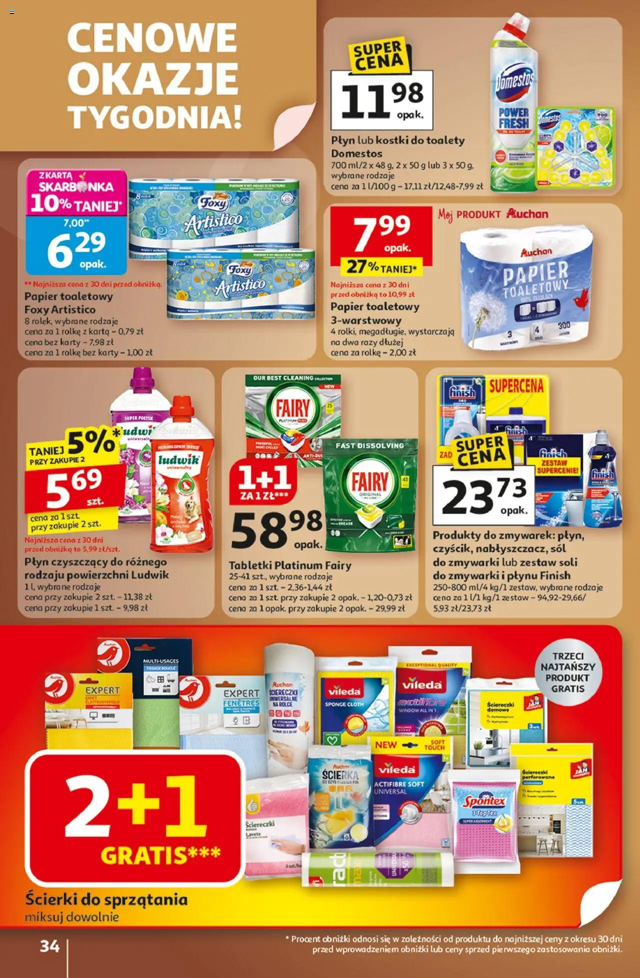 Auchan Wielkie przeboje cenowe Hipermarket Gazetka ważna od 23.10.2025 do 29.10.2025 strona 34