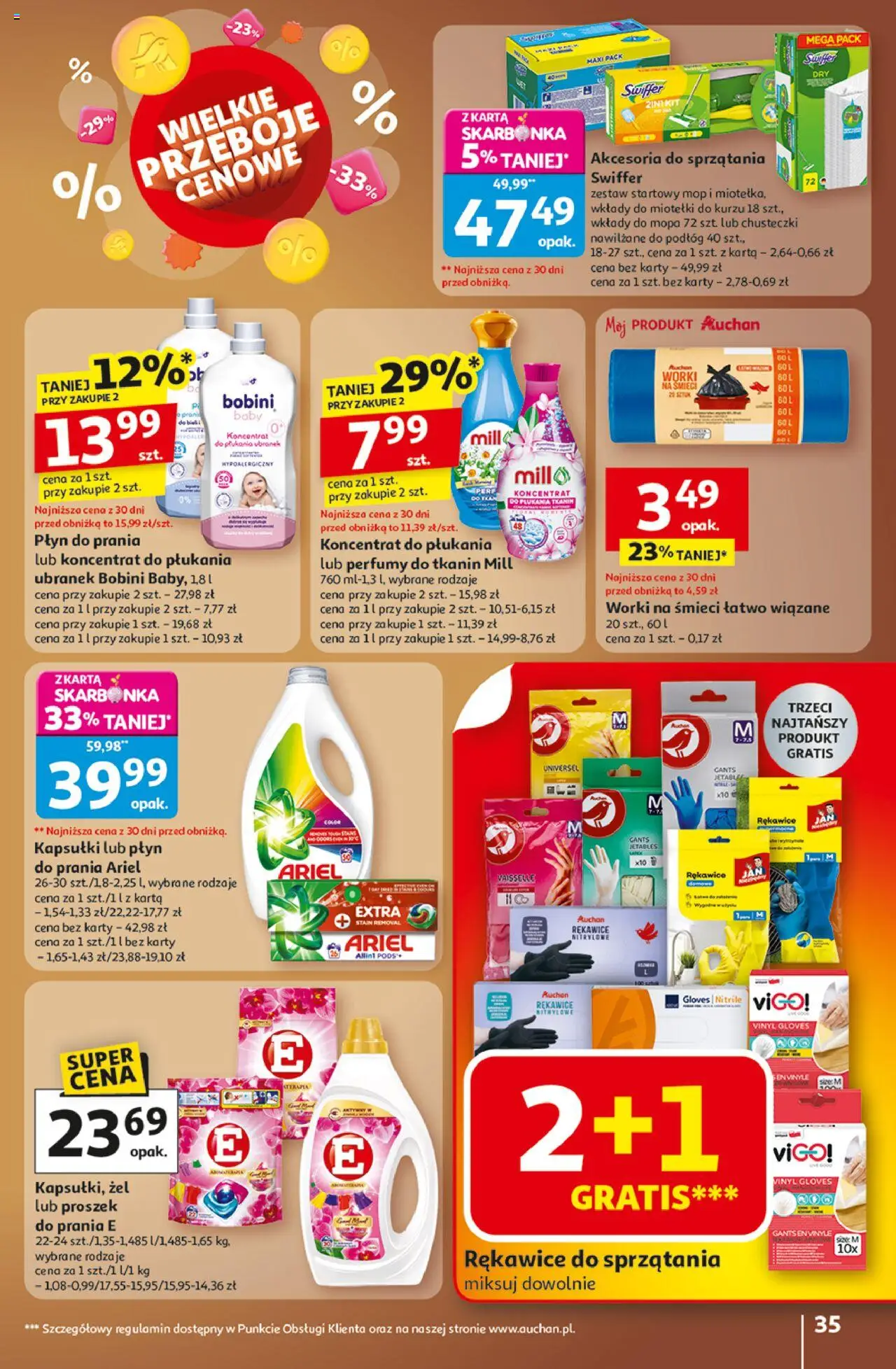 Auchan Wielkie przeboje cenowe Hipermarket Gazetka ważna od 23.10.2025 do 29.10.2025 strona 35