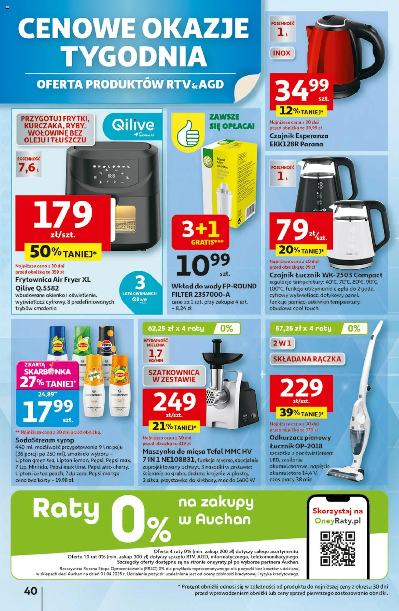 Auchan Wielkie przeboje cenowe Hipermarket Gazetka ważna od 23.10.2025 do 29.10.2025 strona 40