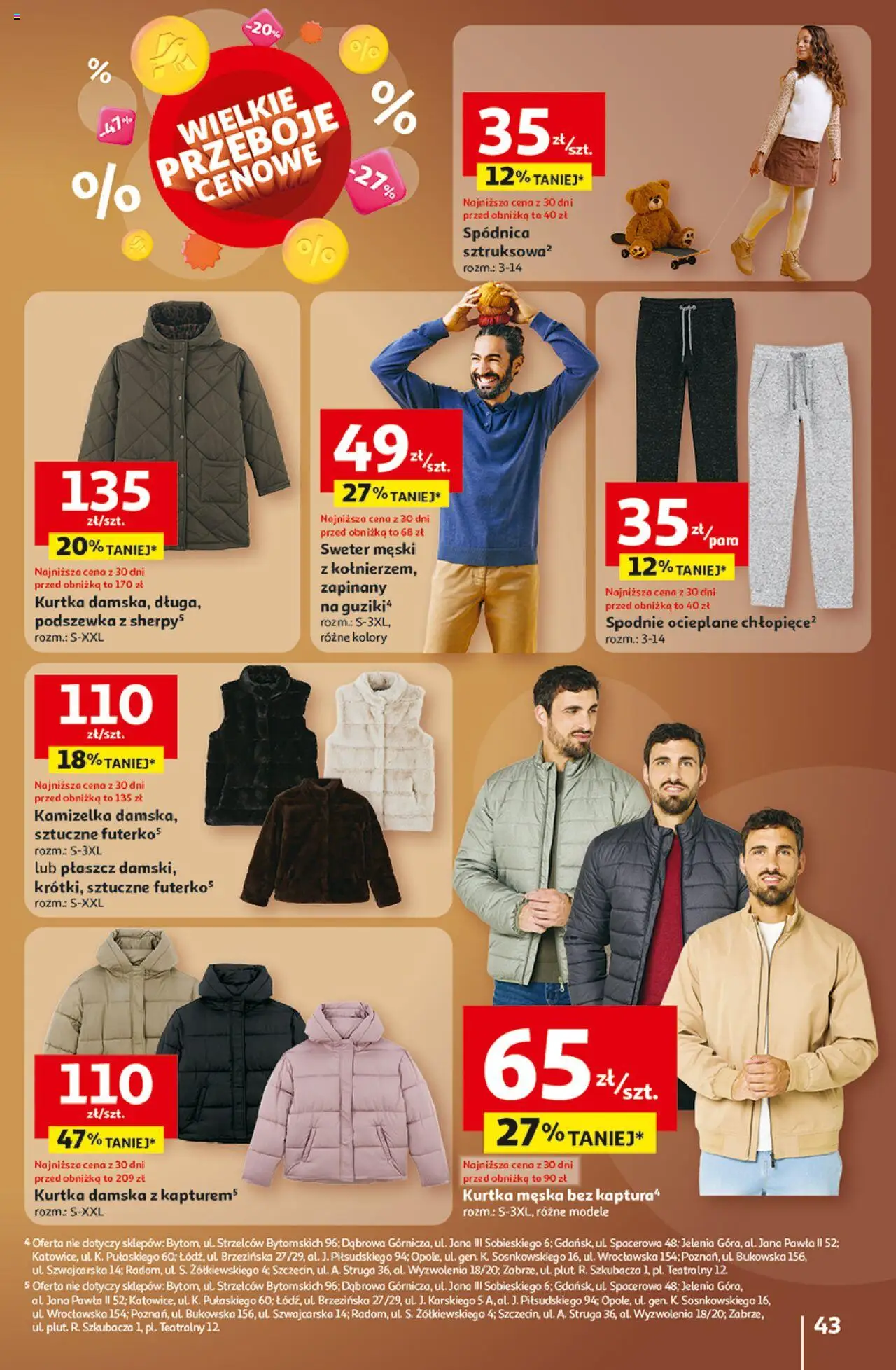 Auchan Wielkie przeboje cenowe Hipermarket Gazetka ważna od 23.10.2025 do 29.10.2025 strona 43