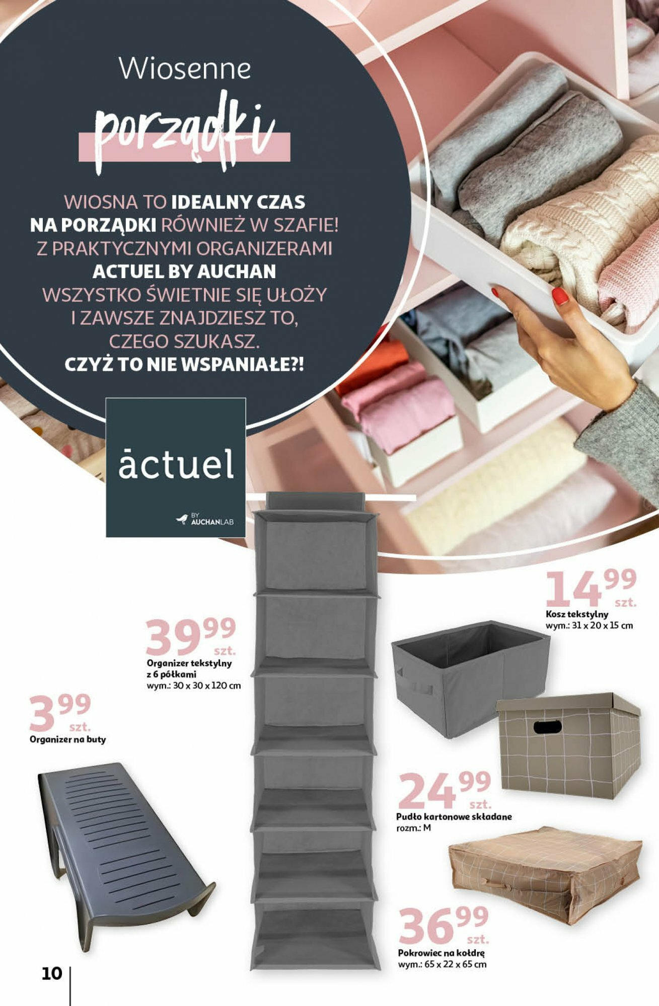 Auchan Wiosenne inspiracje Hipermarket Gazetka ważna od 29.02.2024 do 13.03.2024 strona 9