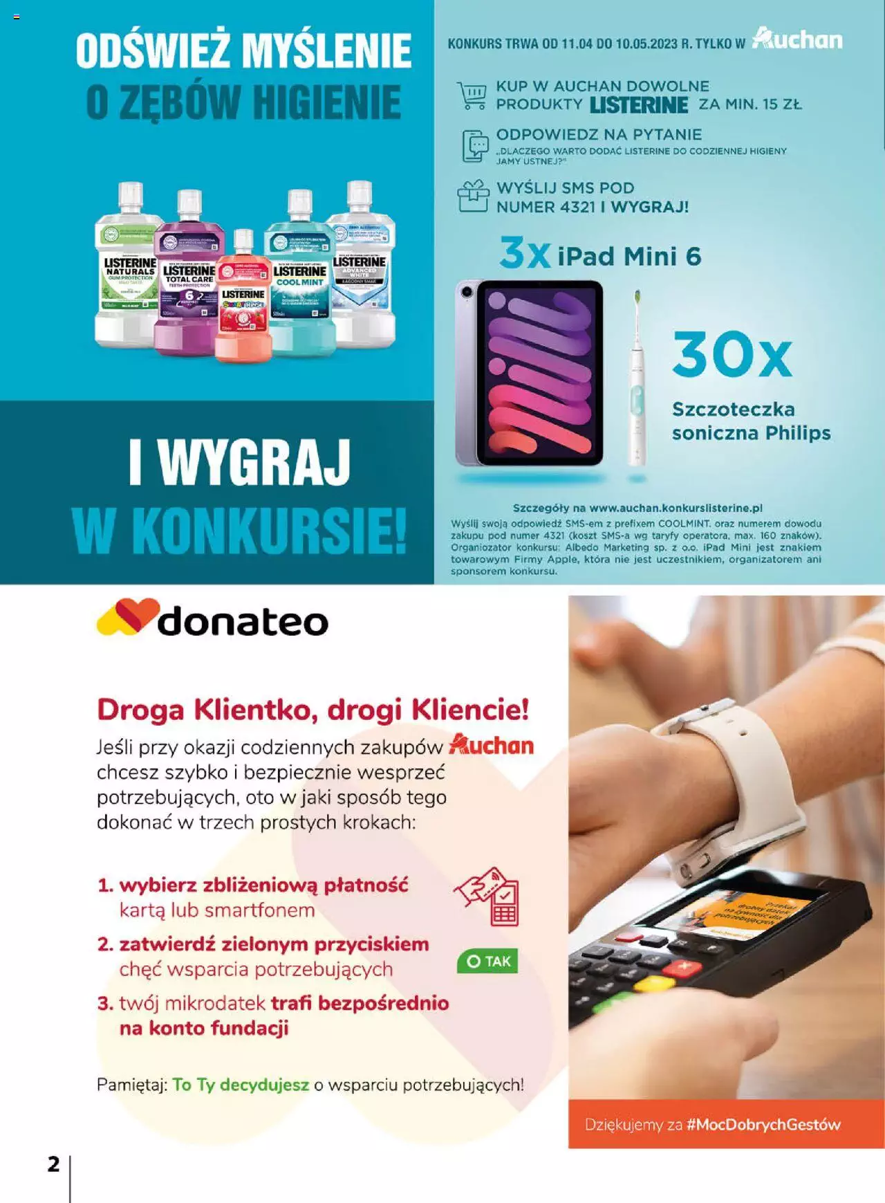Auchan Wiosenne korzyści Hipermarket Gazetka  ważna od 20.04.2023 do 26.04.2023 strona 2