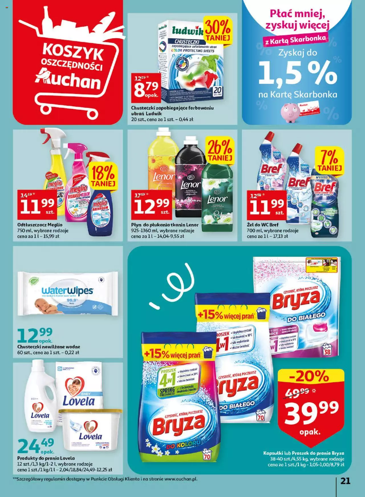 Auchan Wiosenne korzyści Hipermarket Gazetka  ważna od 20.04.2023 do 26.04.2023 strona 21
