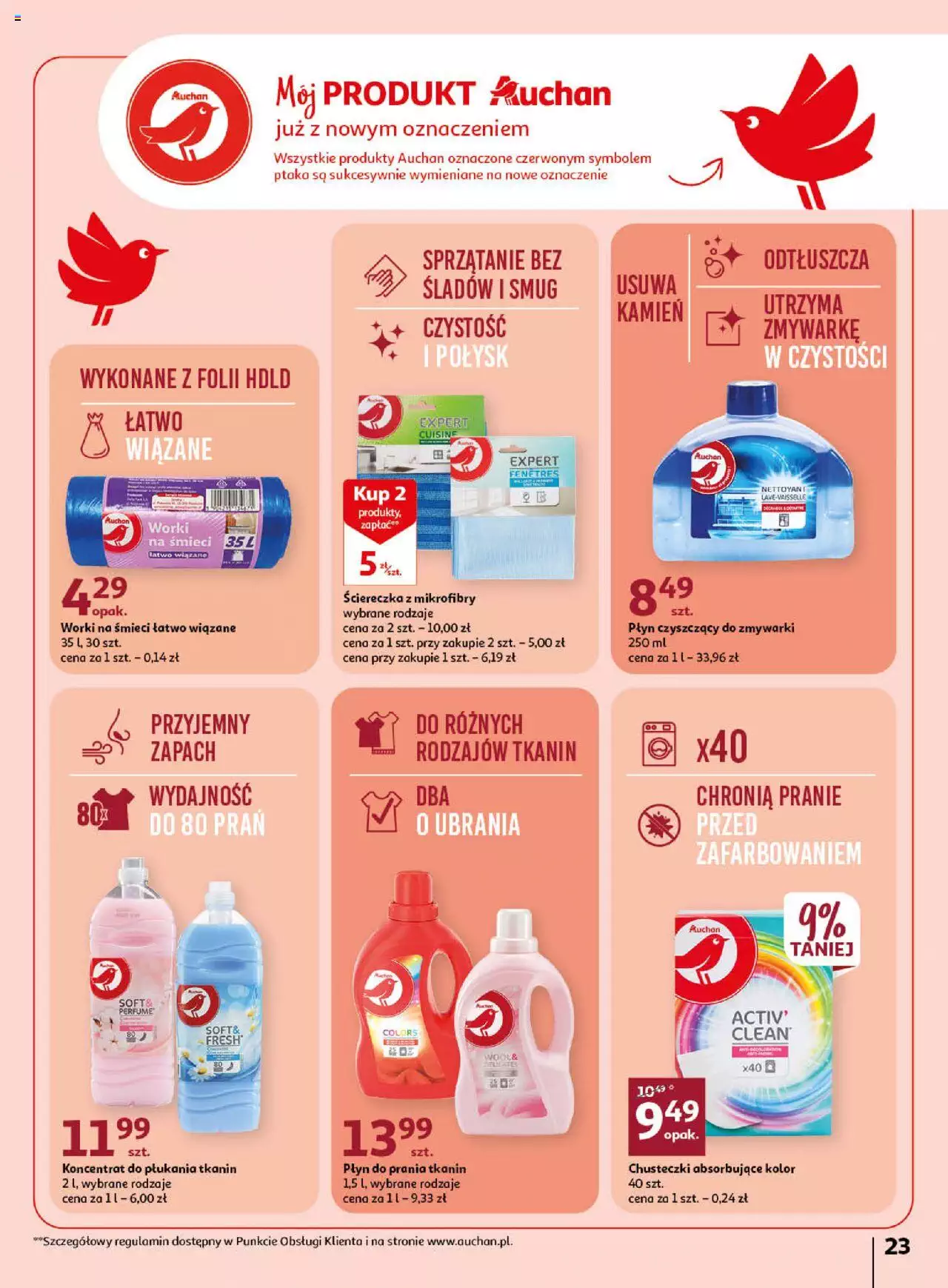 Auchan Wiosenne korzyści Hipermarket Gazetka  ważna od 20.04.2023 do 26.04.2023 strona 23