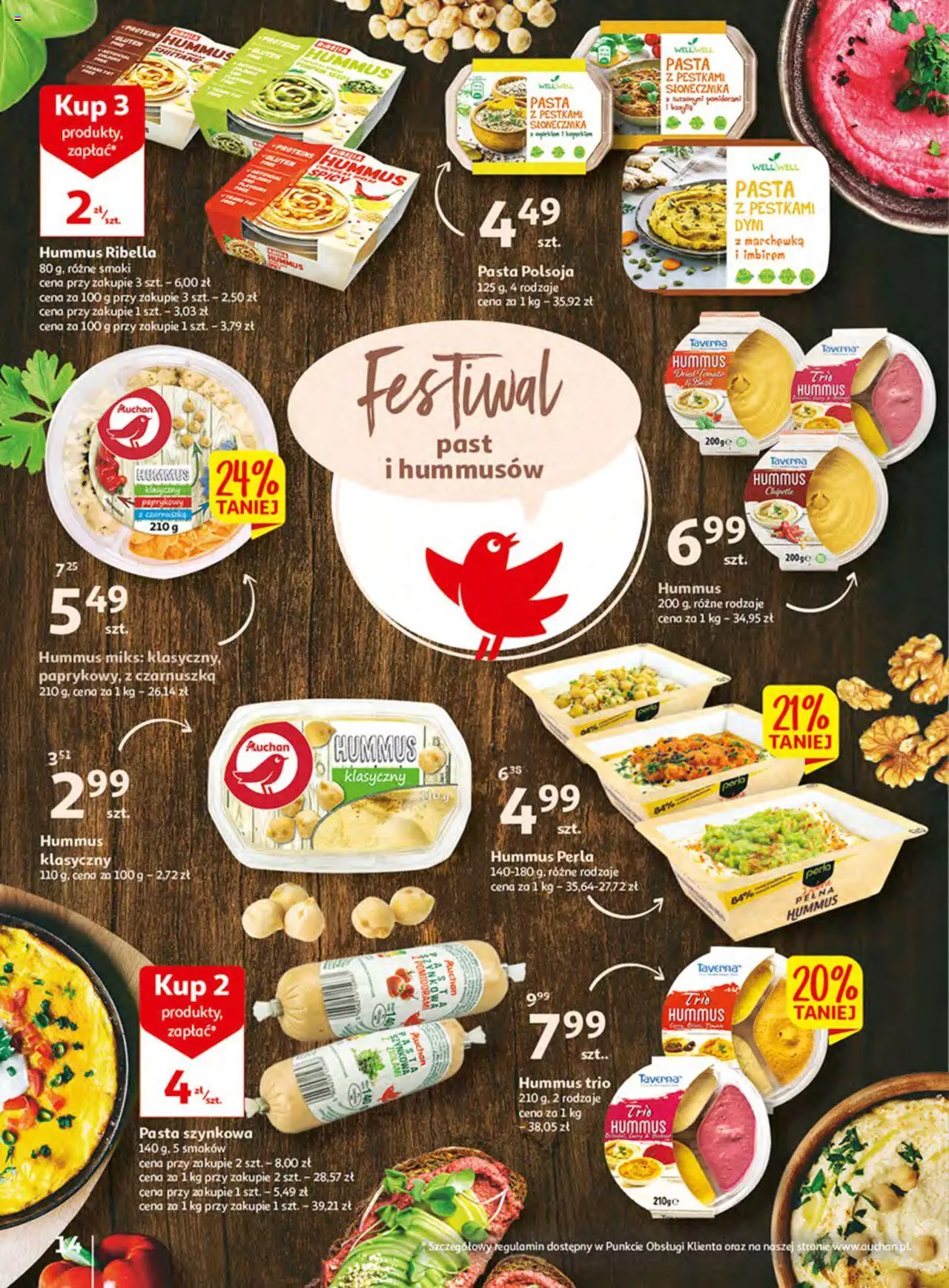 Auchan Włoska kuchnia jest w cenie Hipermarkety gazetka ważna  od  05.05.2022 do  11.05.2022 strona 14