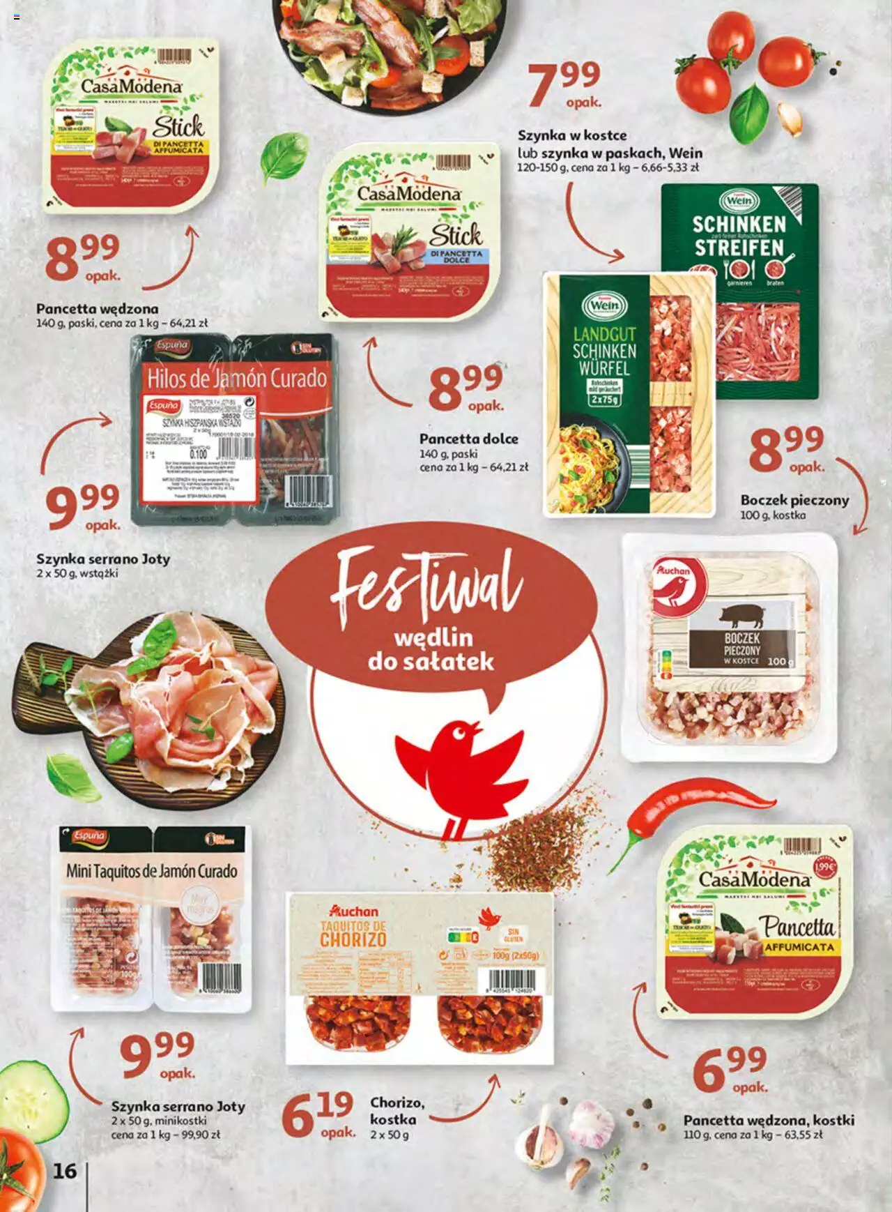 Auchan Włoska kuchnia jest w cenie Hipermarkety gazetka ważna  od  05.05.2022 do  11.05.2022 strona 16
