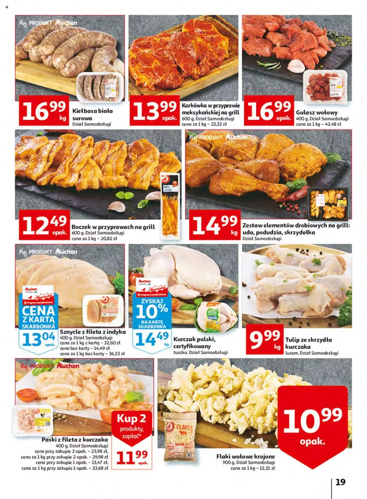 Auchan Włoska kuchnia jest w cenie Hipermarkety gazetka ważna  od  05.05.2022 do  11.05.2022 strona 19