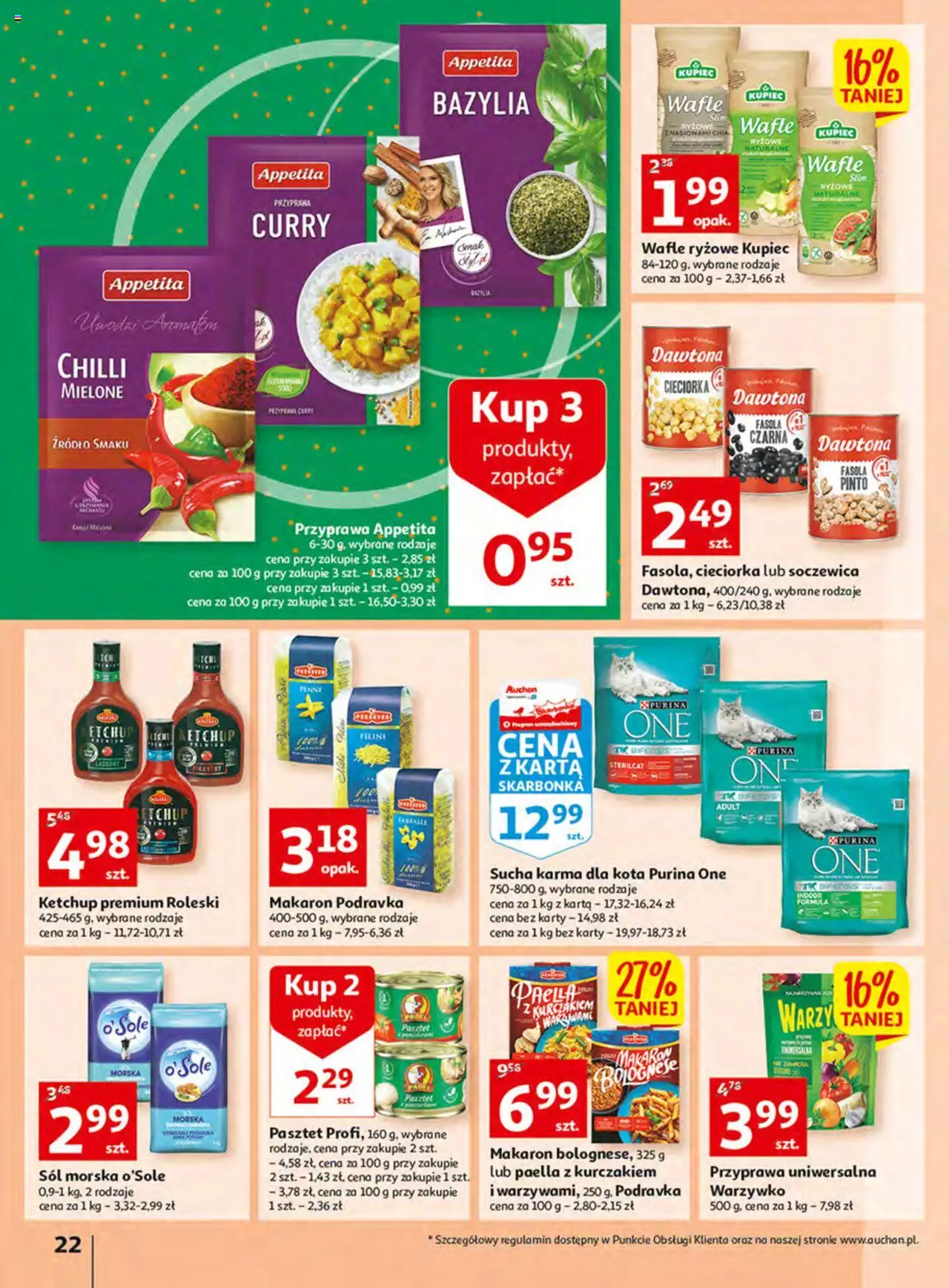 Auchan Włoska kuchnia jest w cenie Hipermarkety gazetka ważna  od  05.05.2022 do  11.05.2022 strona 22