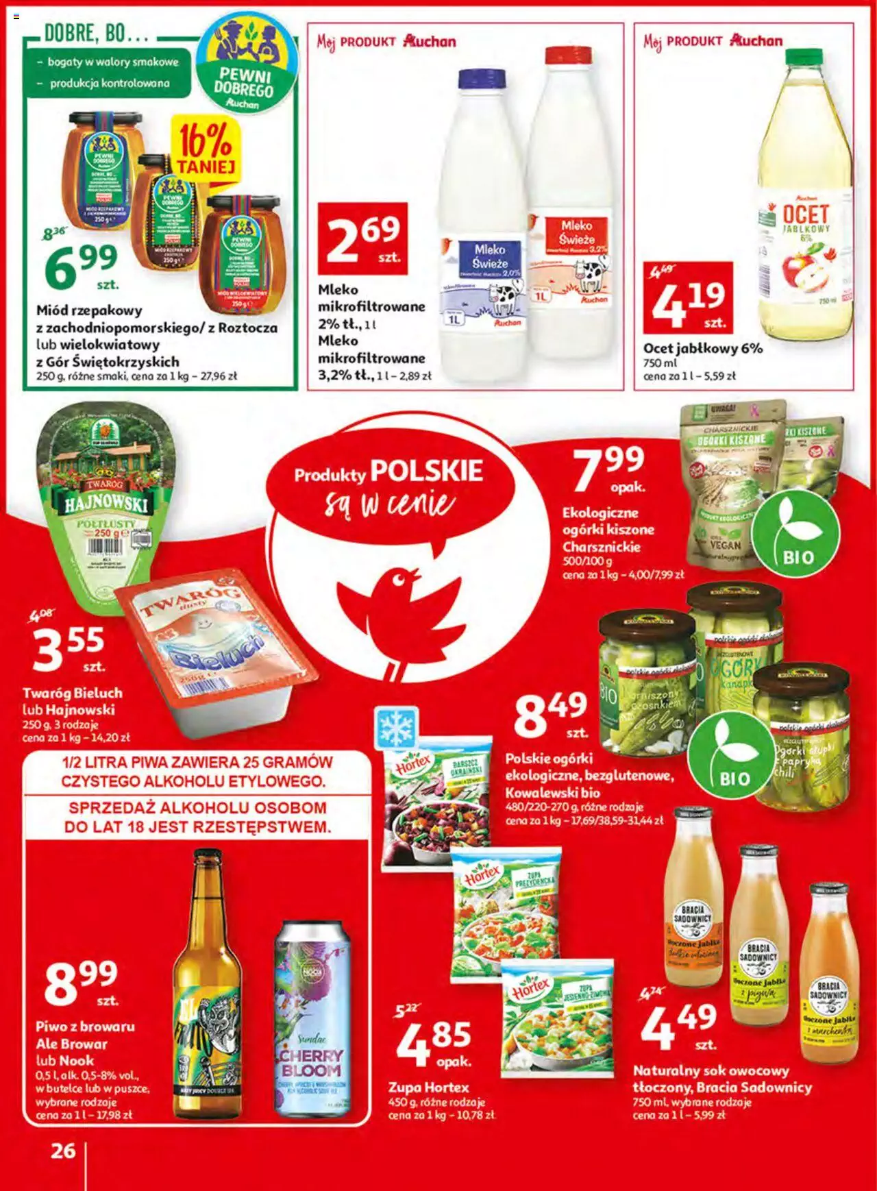 Auchan Włoska kuchnia jest w cenie Hipermarkety gazetka ważna  od  05.05.2022 do  11.05.2022 strona 26