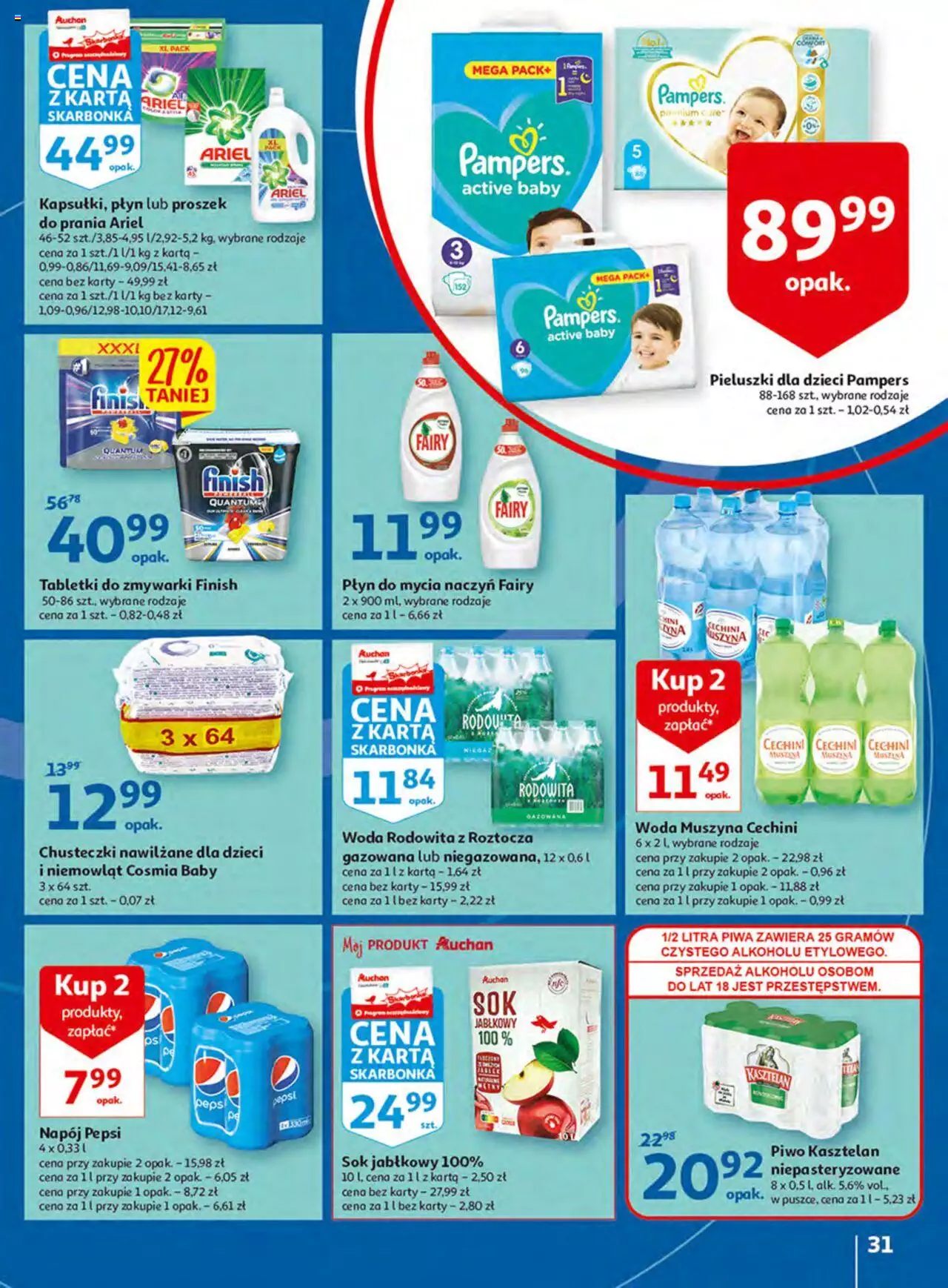 Auchan Włoska kuchnia jest w cenie Hipermarkety gazetka ważna  od  05.05.2022 do  11.05.2022 strona 31