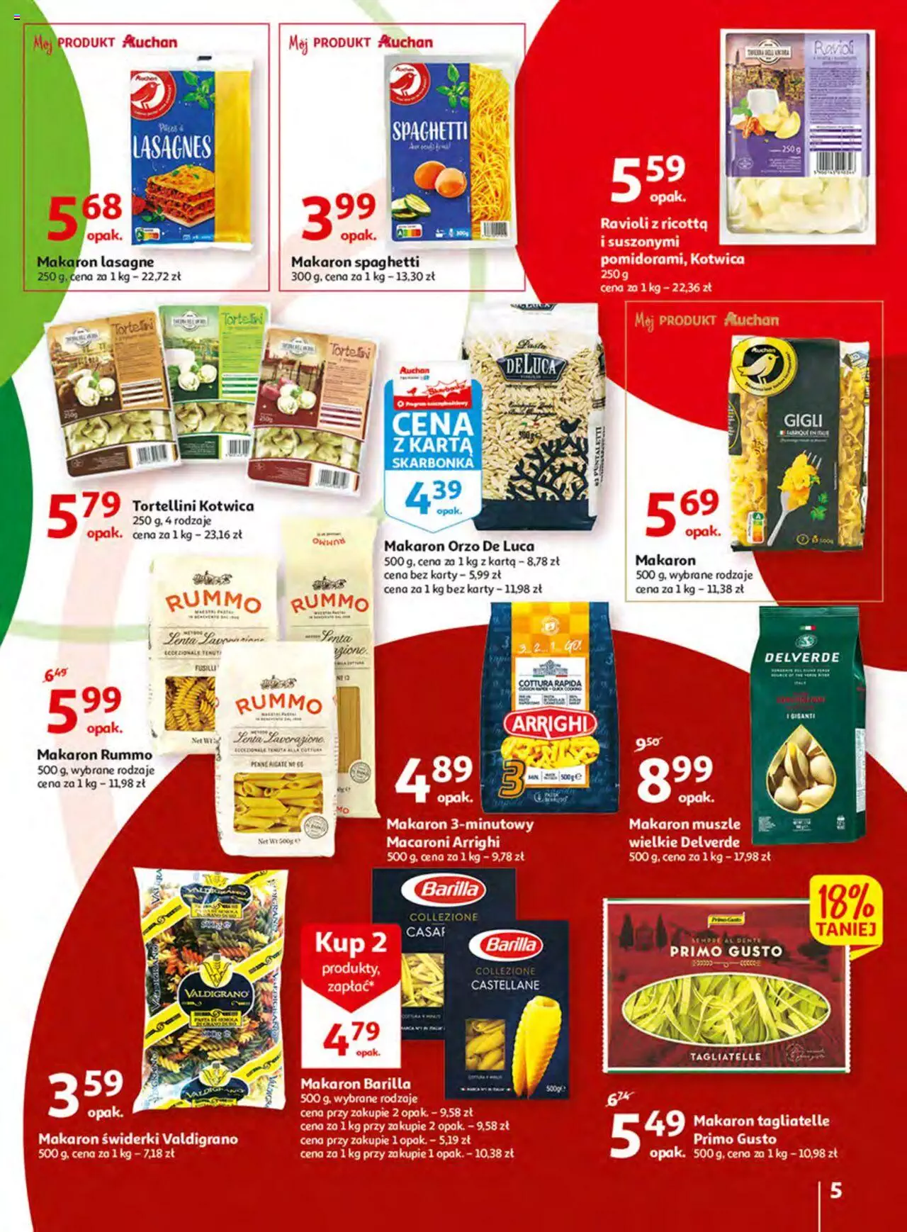 Auchan Włoska kuchnia jest w cenie Hipermarkety gazetka ważna  od  05.05.2022 do  11.05.2022 strona 5