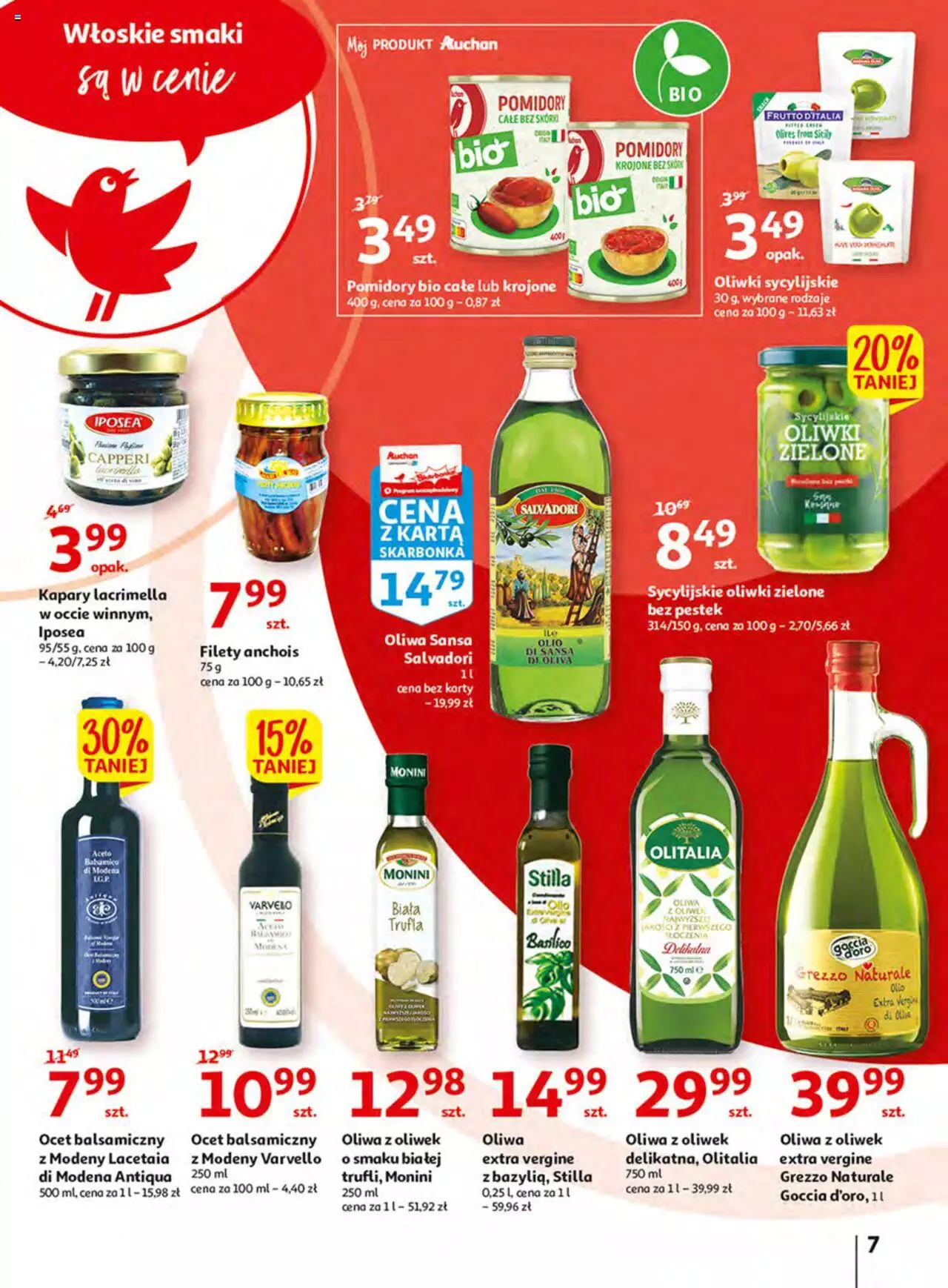 Auchan Włoska kuchnia jest w cenie Hipermarkety gazetka ważna  od  05.05.2022 do  11.05.2022 strona 7