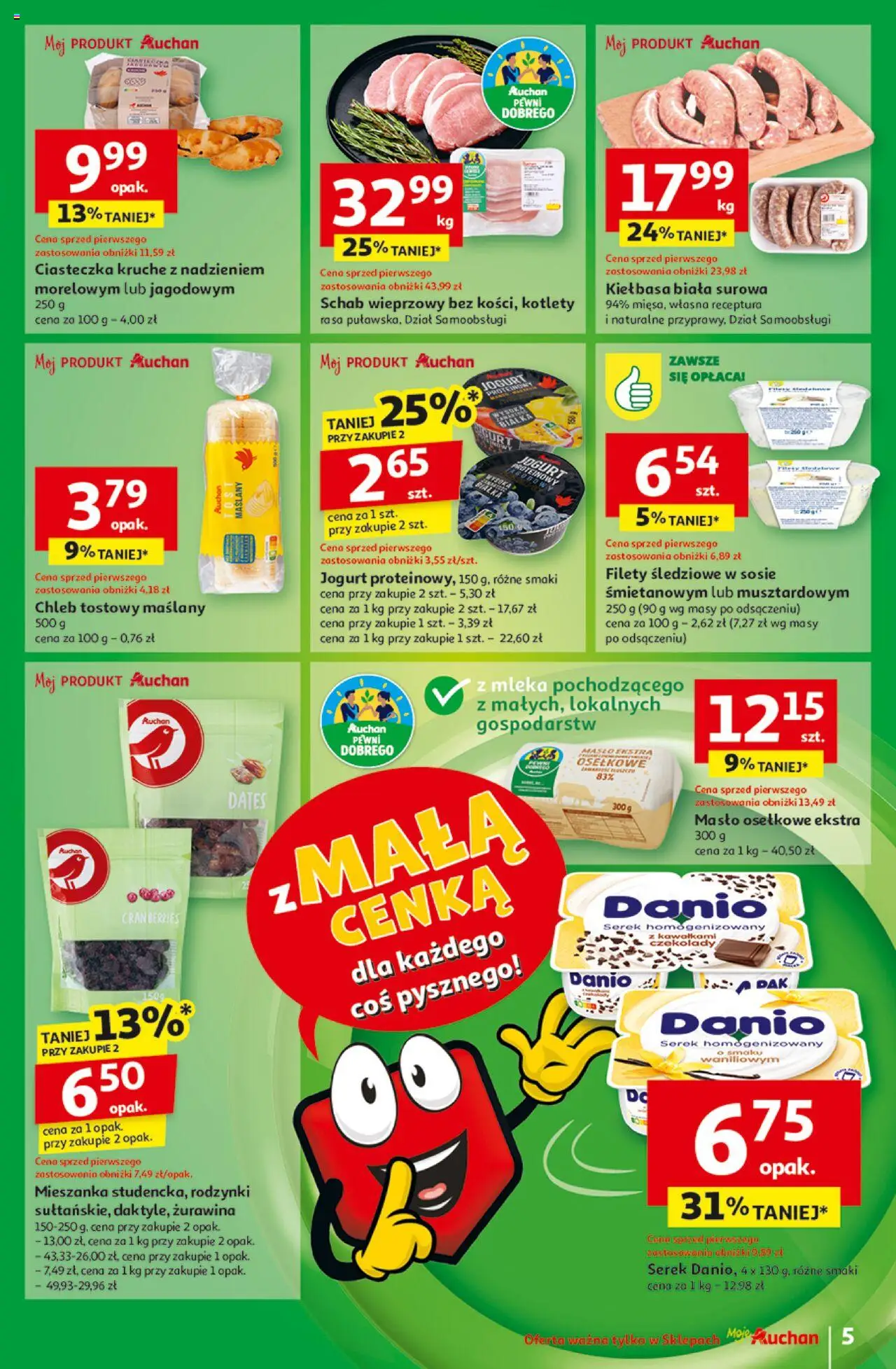 Auchan Z Małą Cenką Dźwigniesz Gazetka ważna od 13.02.2025 do 19.02.2025 strona 5