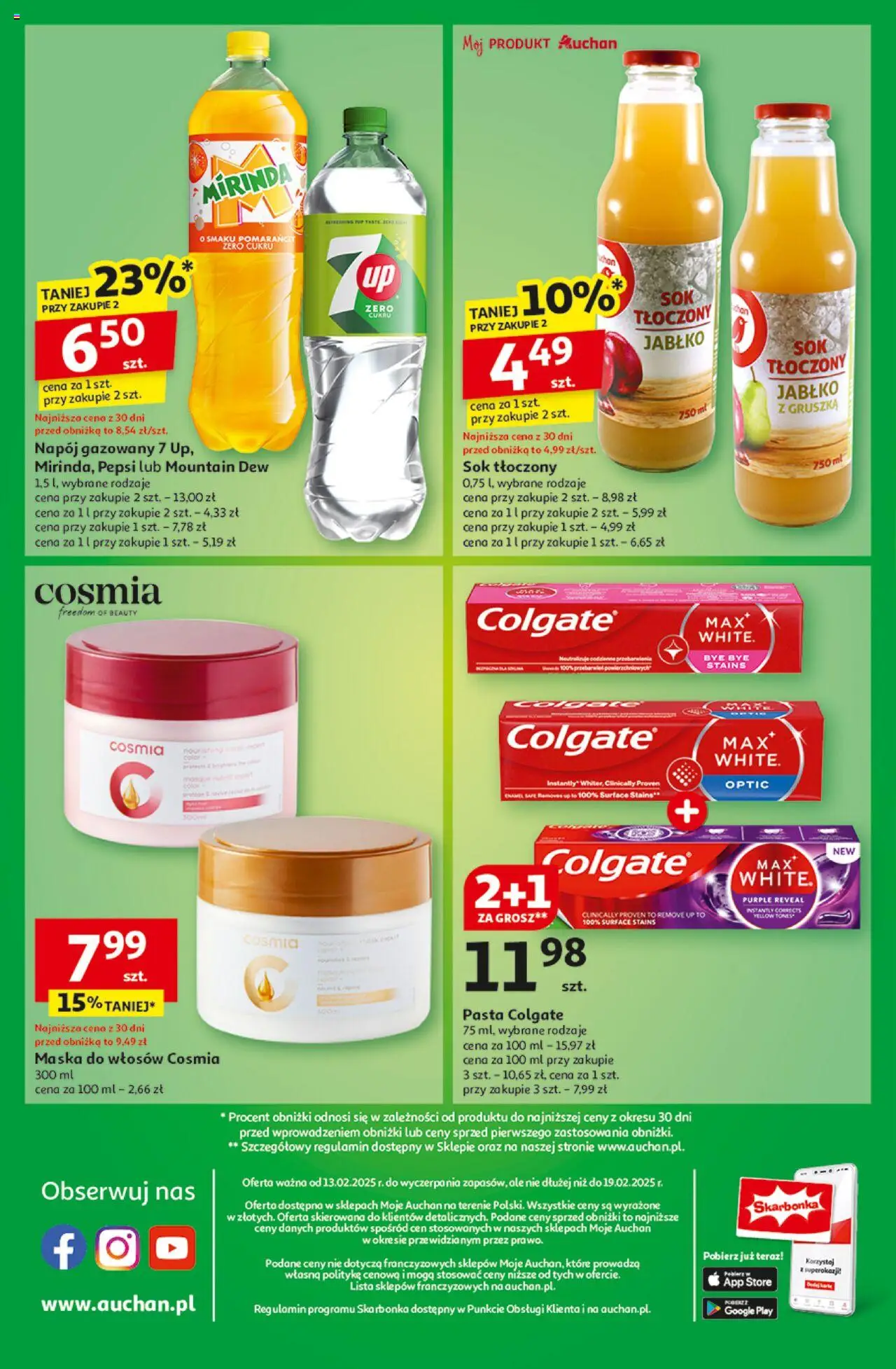 Auchan Z Małą Cenką Dźwigniesz Gazetka ważna od 13.02.2025 do 19.02.2025 strona 10