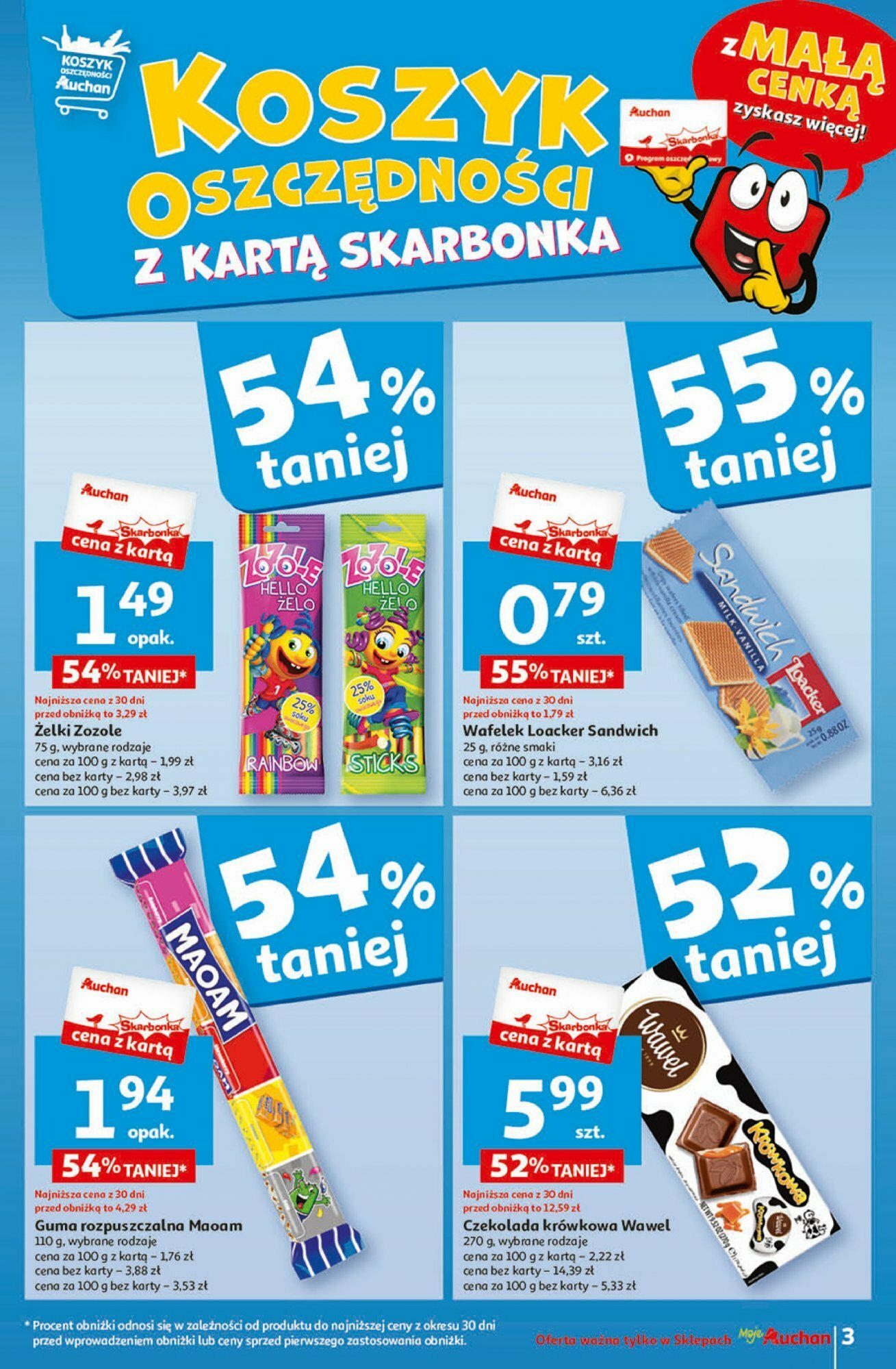 Auchan z MAŁĄ CENKĄ dźwigniesz więcej Gazetka ważna od 15.02.2024 do 21.02.2024 strona 3