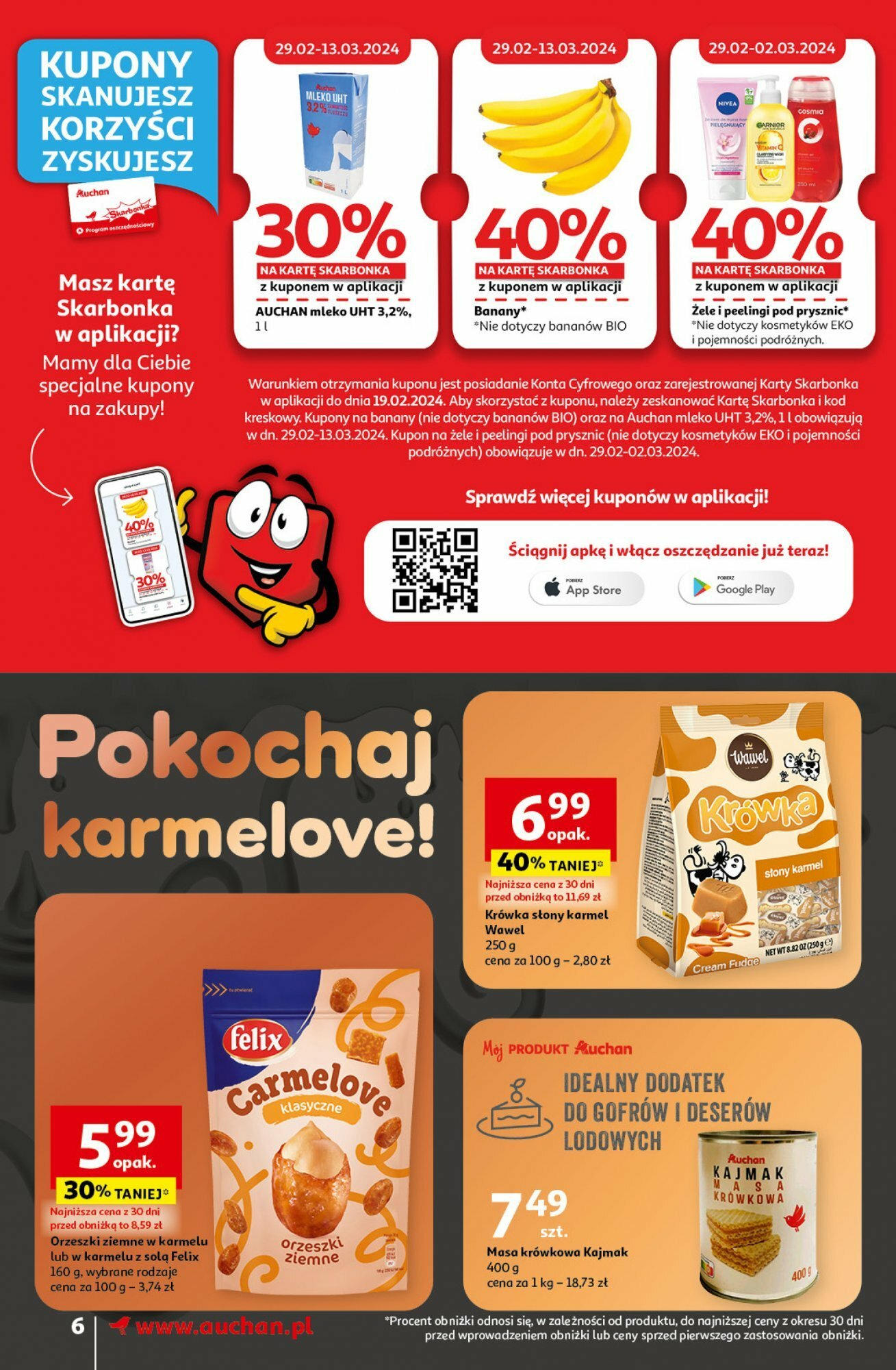 Auchan z MAŁĄ CENKĄ dźwigniesz więcej  Gazetka ważna od 29.02.2024 do 06.03.2024 strona 4