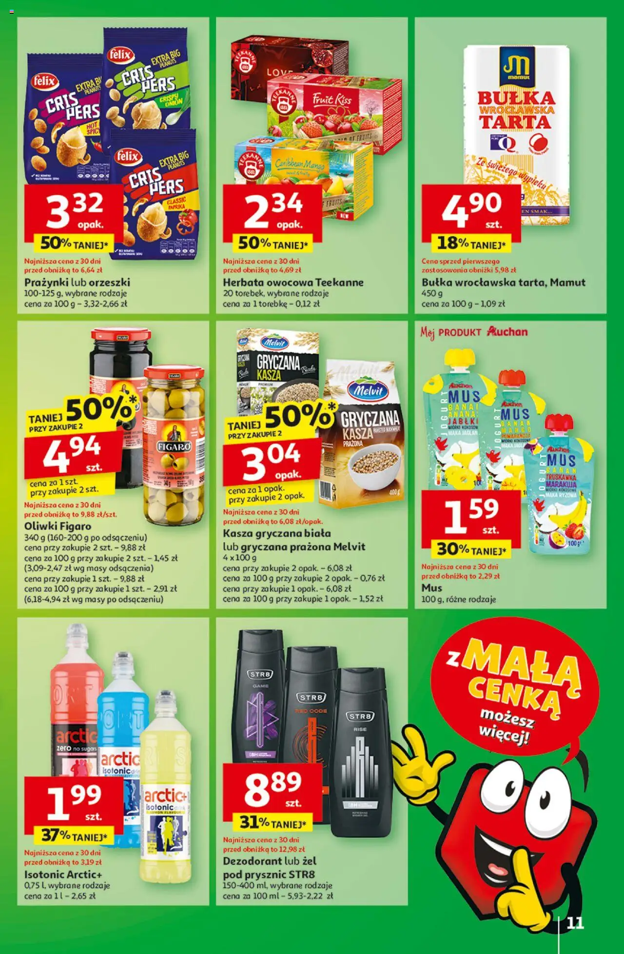 Auchan Z Małą Cenką Dźwigniesz Więcej Hipermarket Gazetka ważna od 13.02.2025 do 19.02.2025 strona 11
