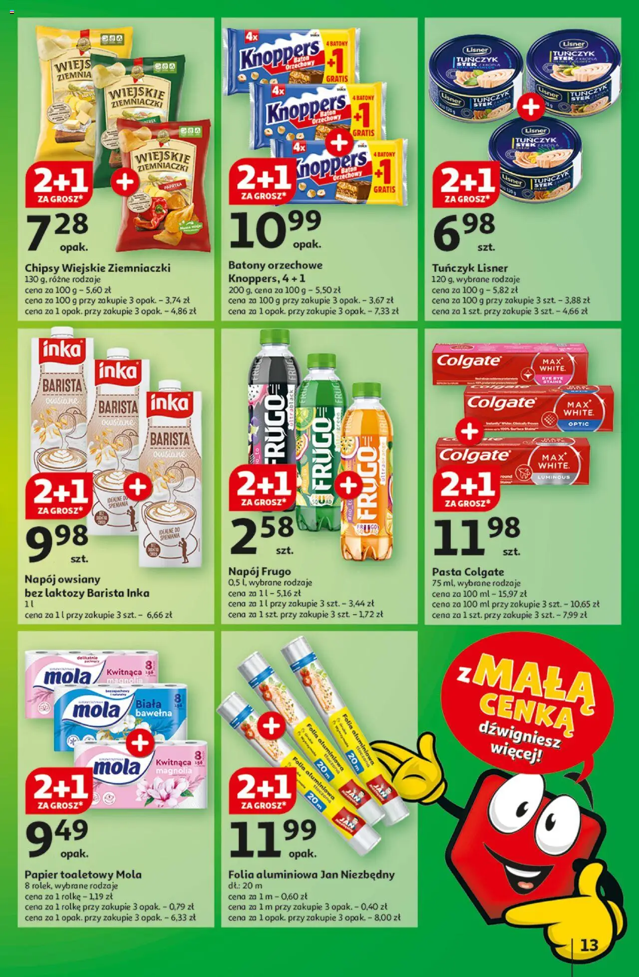 Auchan Z Małą Cenką Dźwigniesz Więcej Hipermarket Gazetka ważna od 13.02.2025 do 19.02.2025 strona 13