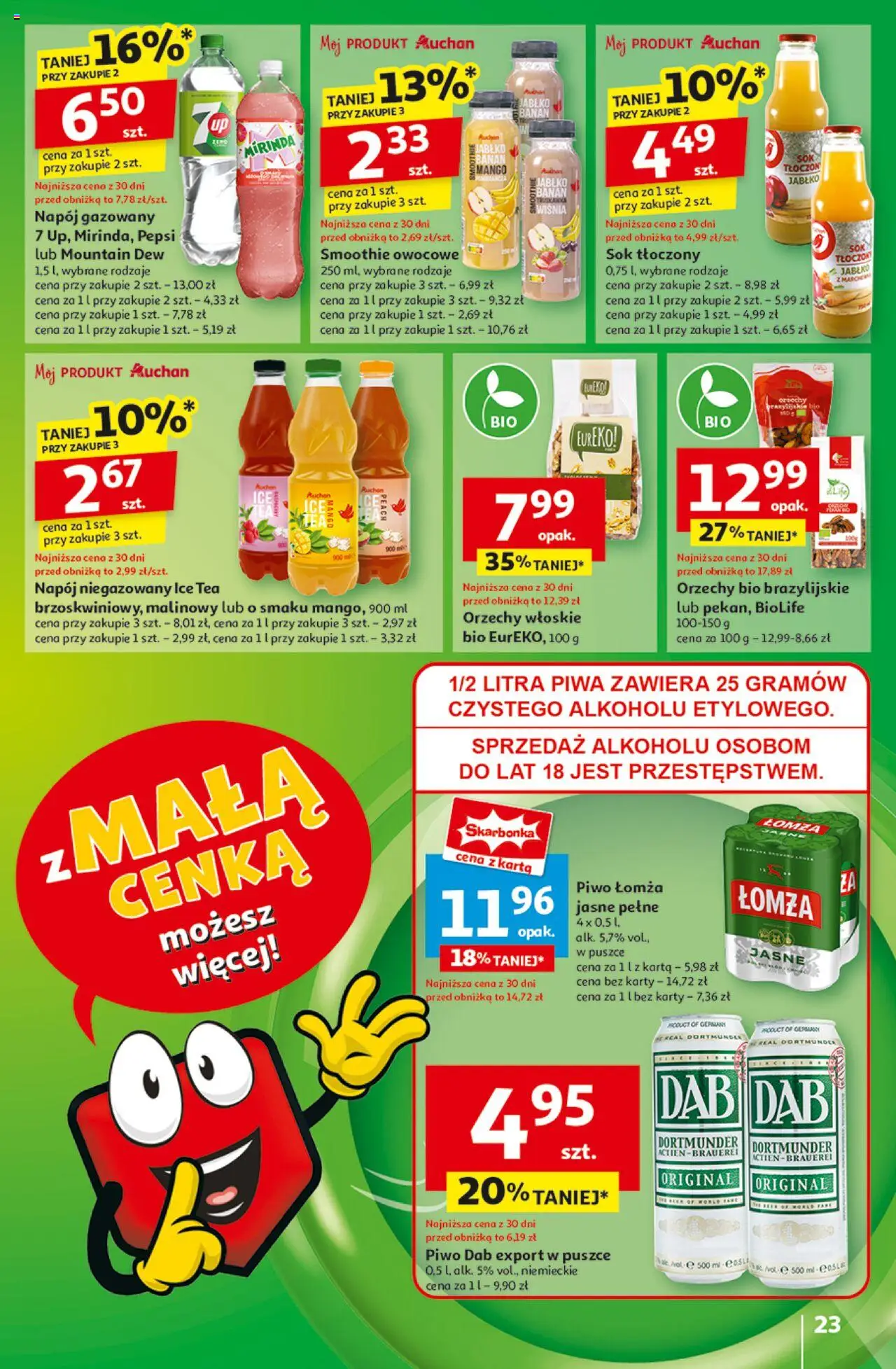 Auchan Z Małą Cenką Dźwigniesz Więcej Hipermarket Gazetka ważna od 13.02.2025 do 19.02.2025 strona 25