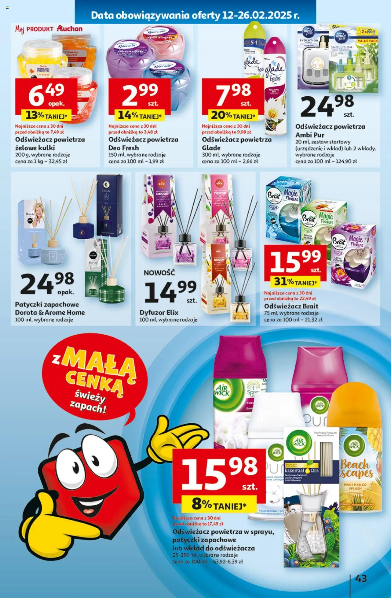 Auchan Z Małą Cenką Dźwigniesz Więcej Hipermarket Gazetka ważna od 13.02.2025 do 19.02.2025 strona 49