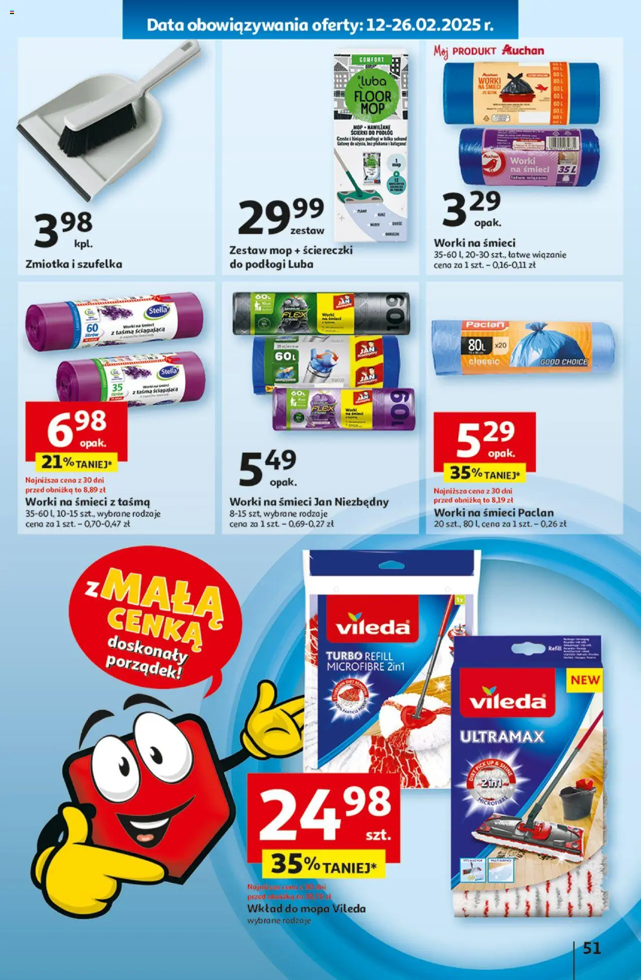 Auchan Z Małą Cenką Dźwigniesz Więcej Hipermarket Gazetka ważna od 13.02.2025 do 19.02.2025 strona 57
