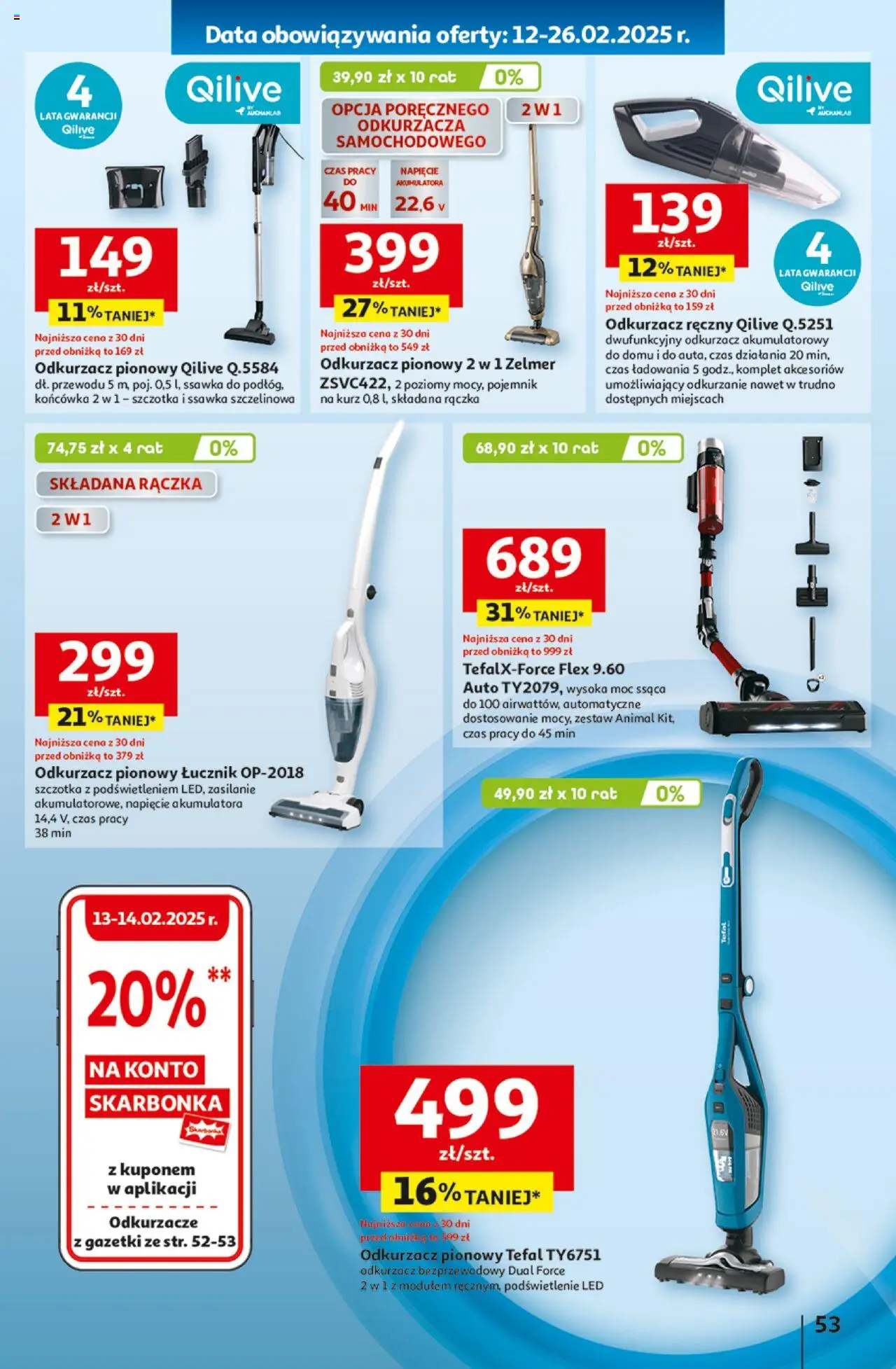 Auchan Z Małą Cenką Dźwigniesz Więcej Hipermarket Gazetka ważna od 13.02.2025 do 19.02.2025 strona 59