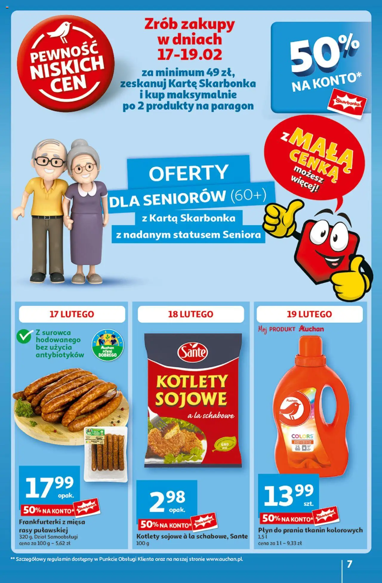 Auchan Z Małą Cenką Dźwigniesz Więcej Hipermarket Gazetka ważna od 13.02.2025 do 19.02.2025 strona 7