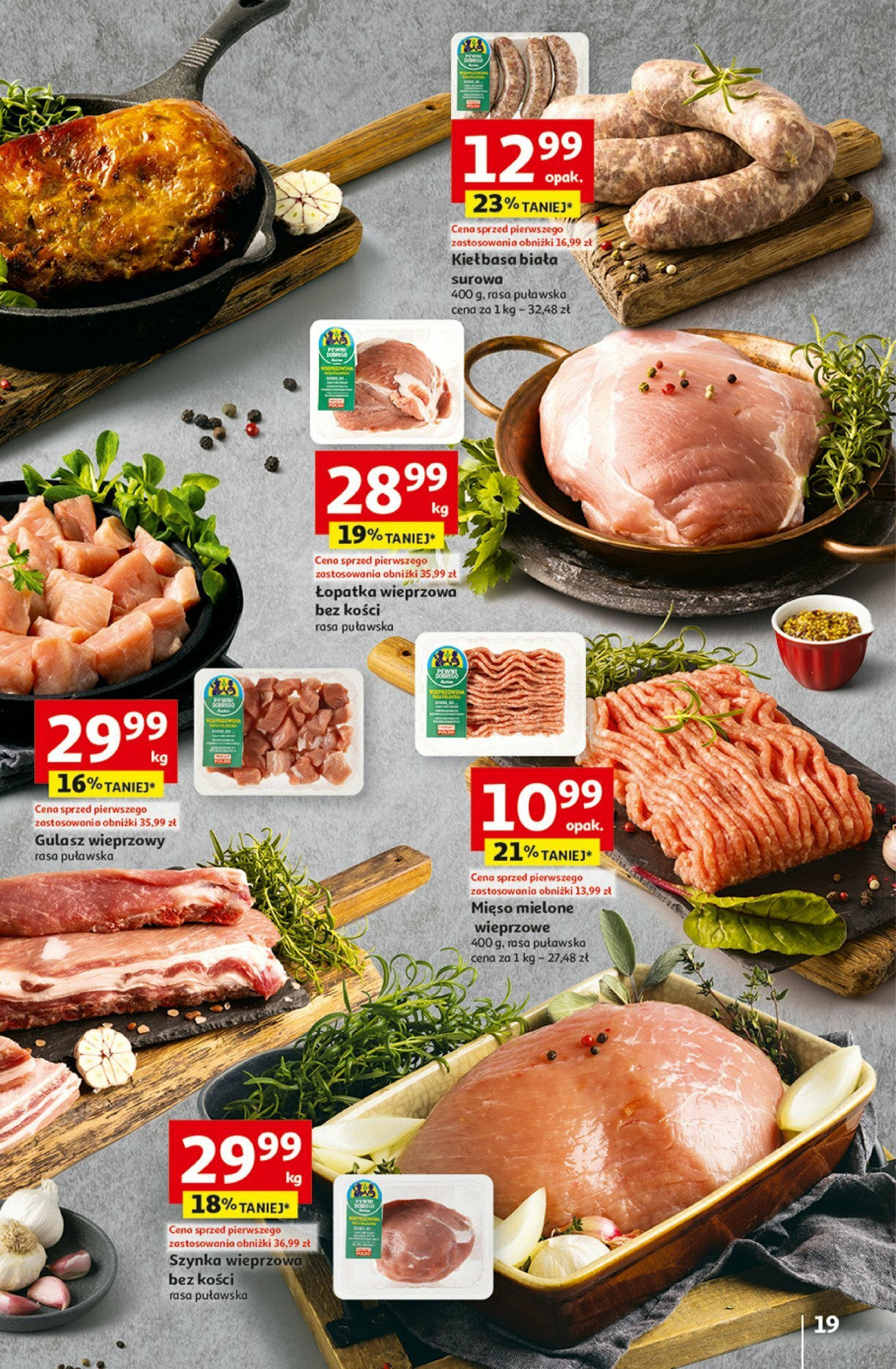 Auchan z MAŁĄ CENKĄ dźwigniesz więcej! Hipermarket  Gazetka ważna od 15.02.2024 do 21.02.2024 strona 19