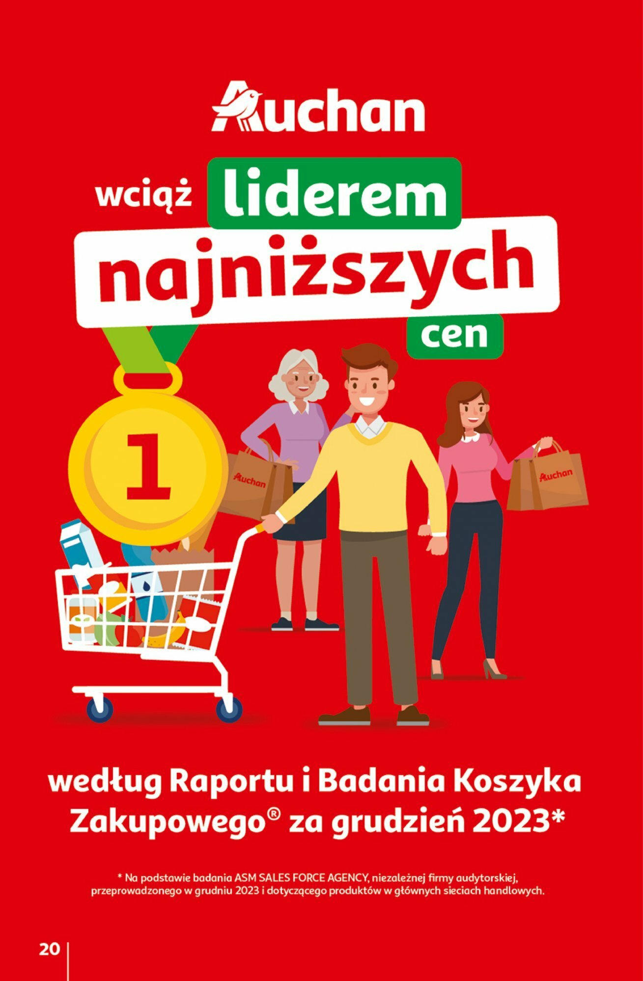 Auchan z MAŁĄ CENKĄ dźwigniesz więcej! Hipermarket  Gazetka ważna od 15.02.2024 do 21.02.2024 strona 20