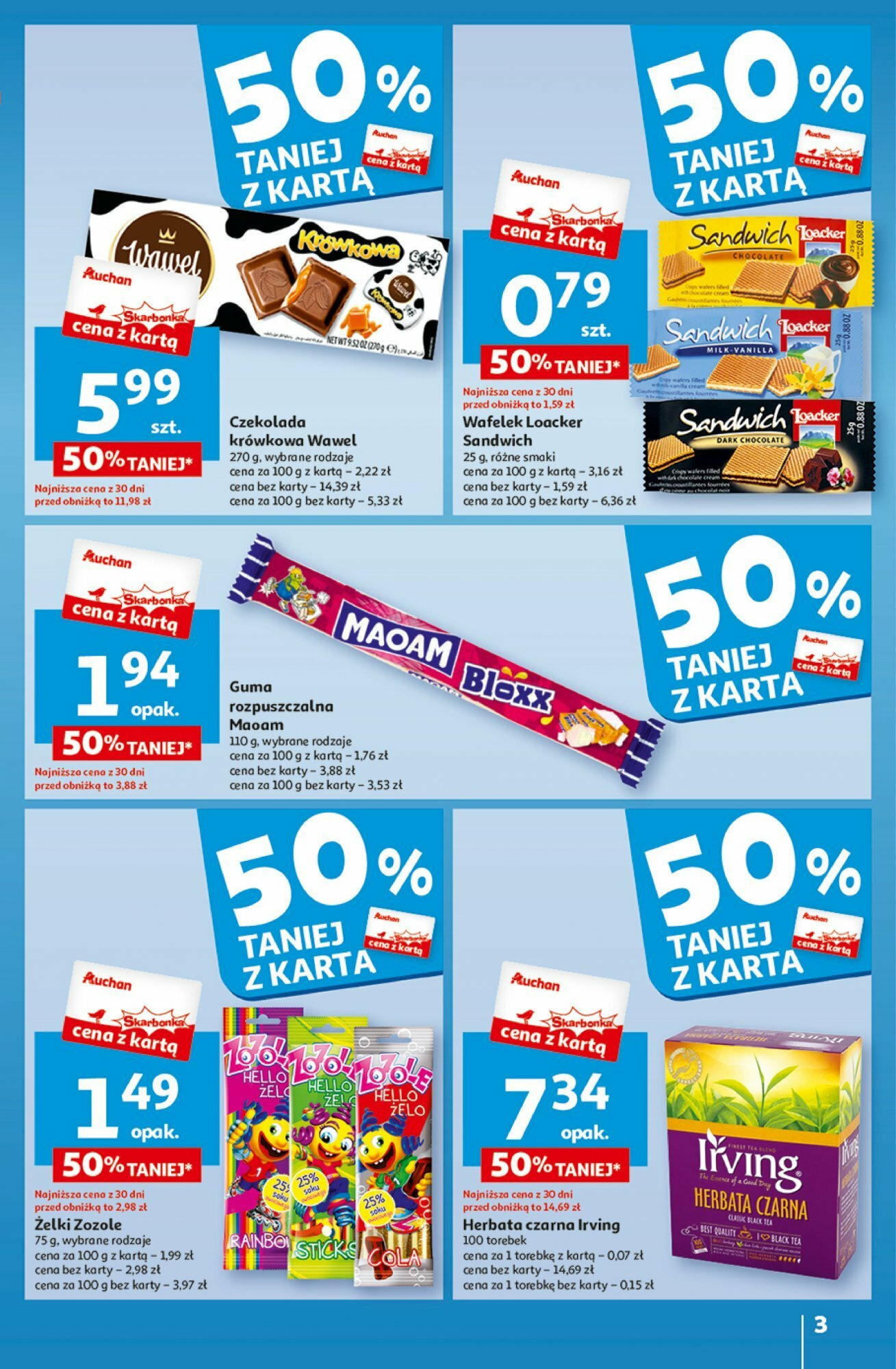 Auchan z MAŁĄ CENKĄ dźwigniesz więcej! Hipermarket  Gazetka ważna od 15.02.2024 do 21.02.2024 strona 3