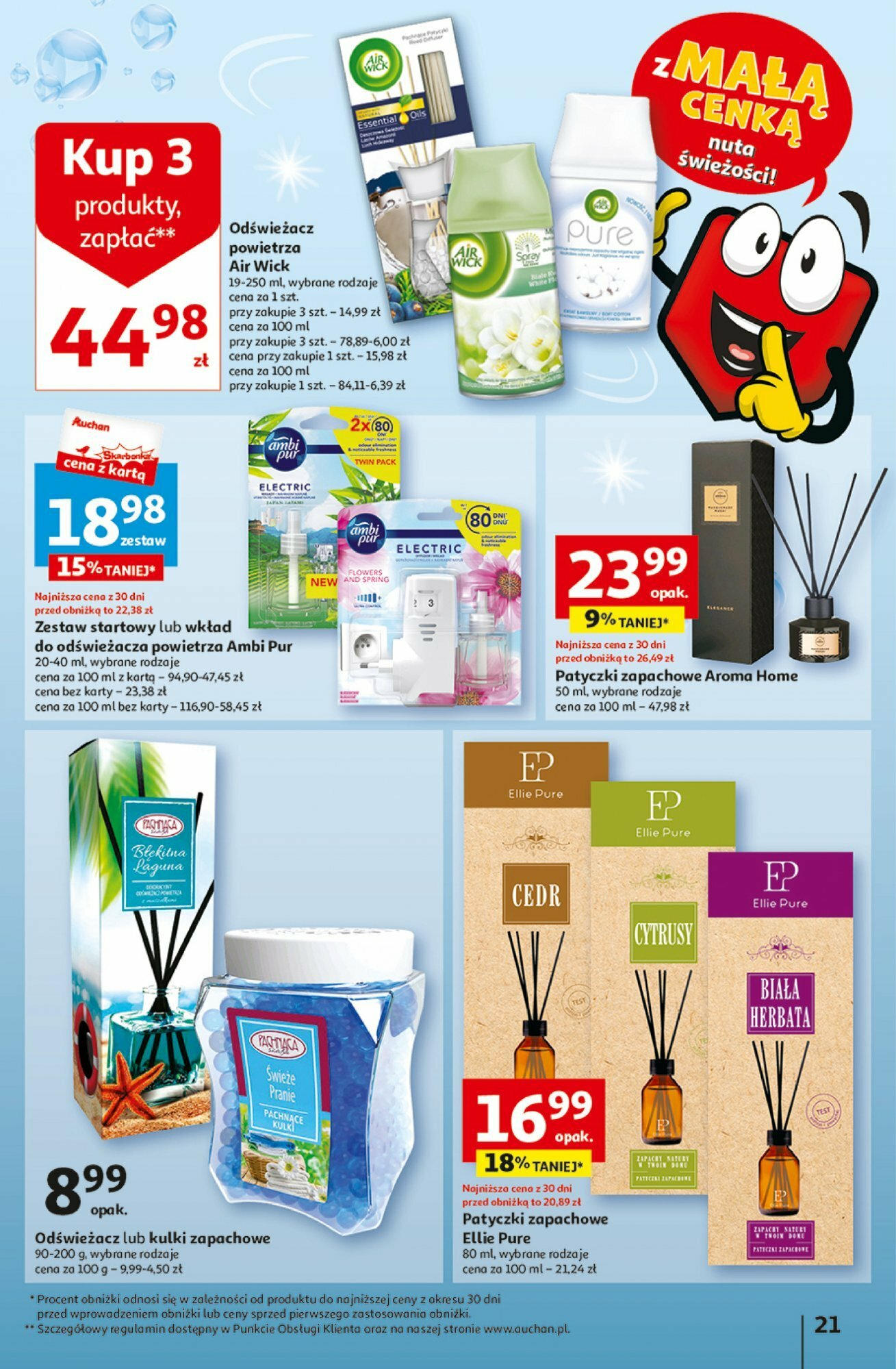 Auchan z MAŁĄ CENKĄ dźwigniesz więcej! Hipermarket  Gazetka ważna od 15.02.2024 do 21.02.2024 strona 21