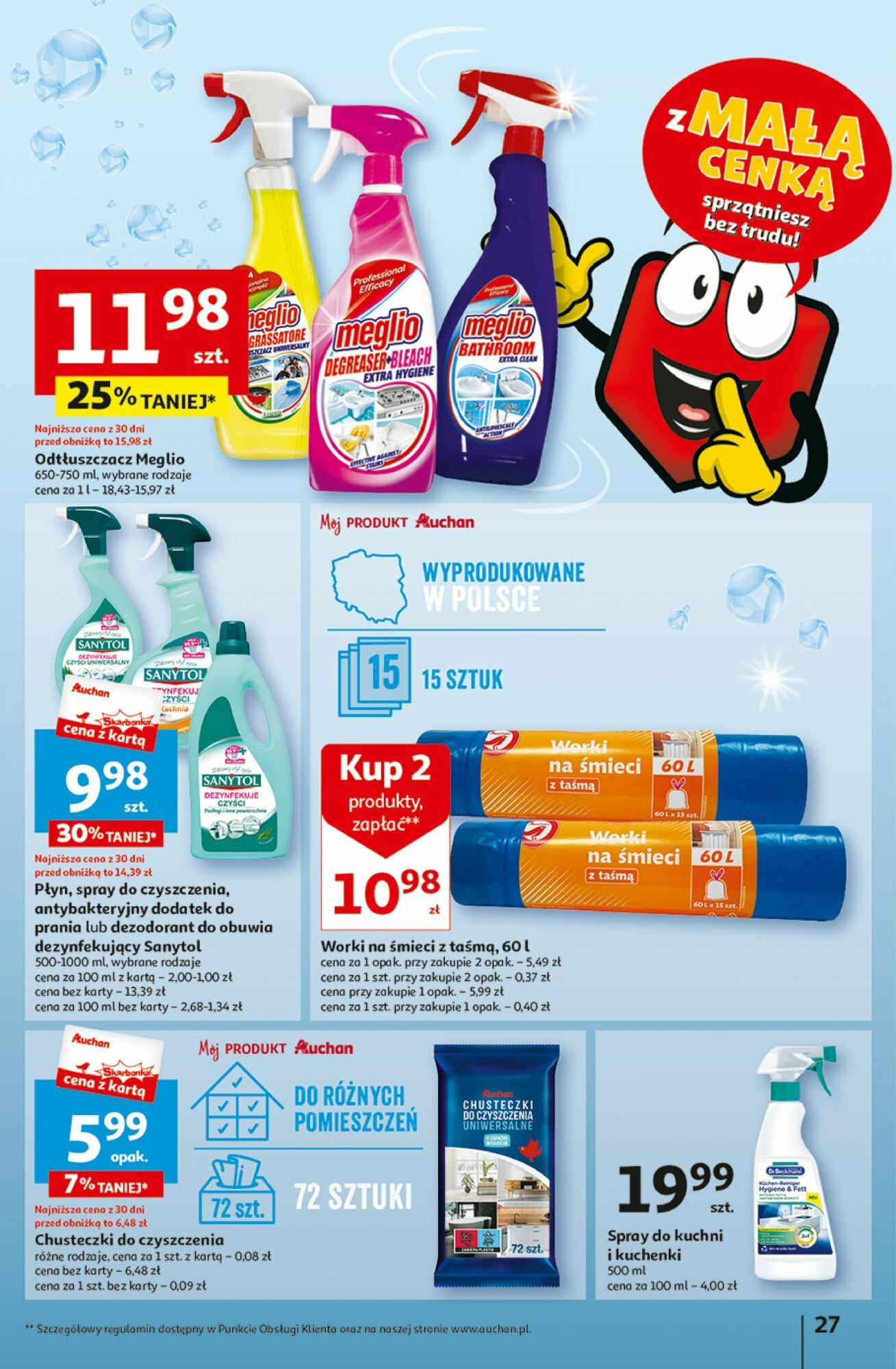 Auchan z MAŁĄ CENKĄ dźwigniesz więcej! Hipermarket  Gazetka ważna od 15.02.2024 do 21.02.2024 strona 27
