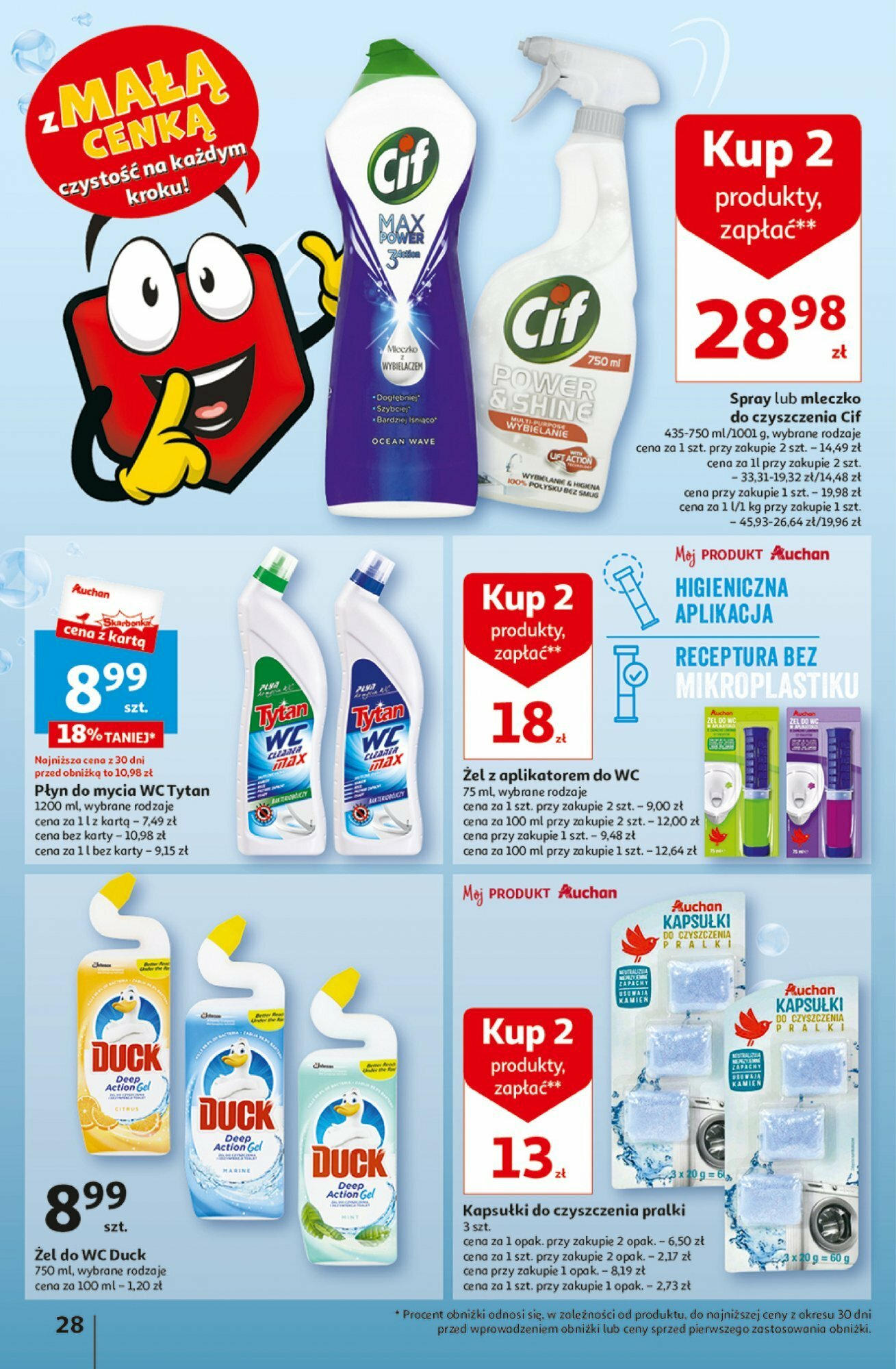 Auchan z MAŁĄ CENKĄ dźwigniesz więcej! Hipermarket  Gazetka ważna od 15.02.2024 do 21.02.2024 strona 28