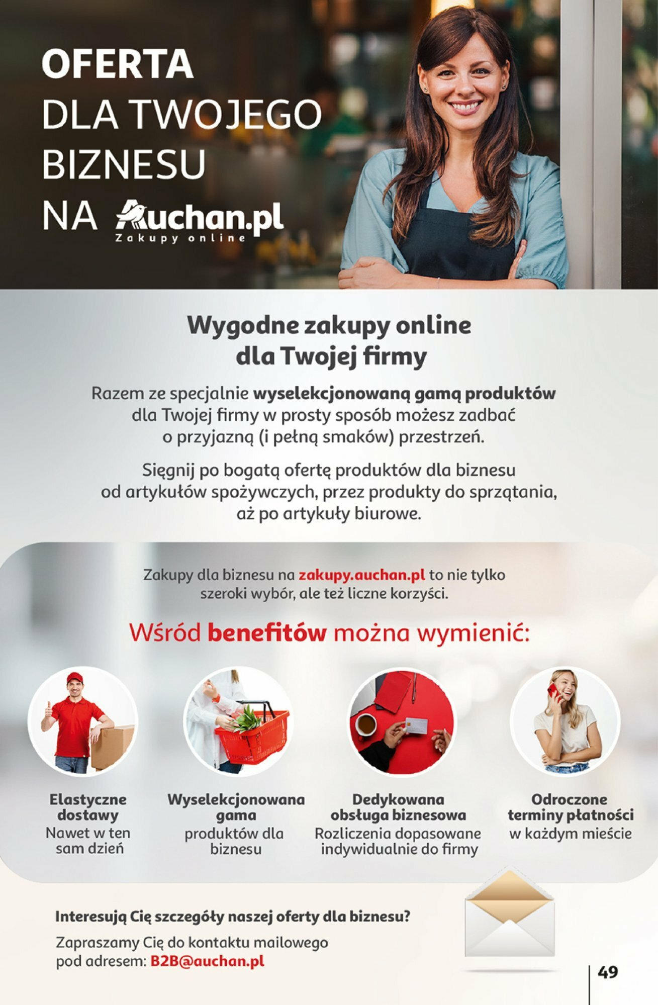 Auchan z MAŁĄ CENKĄ dźwigniesz więcej! Hipermarket  Gazetka ważna od 15.02.2024 do 21.02.2024 strona 46