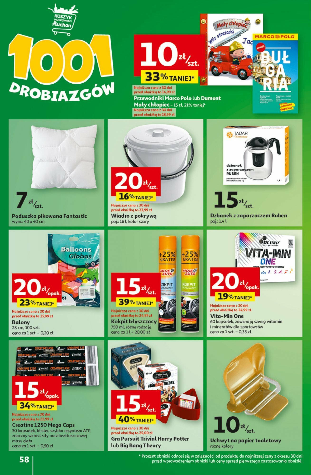 Auchan z MAŁĄ CENKĄ dźwigniesz więcej! Hipermarket  Gazetka ważna od 15.02.2024 do 21.02.2024 strona 55
