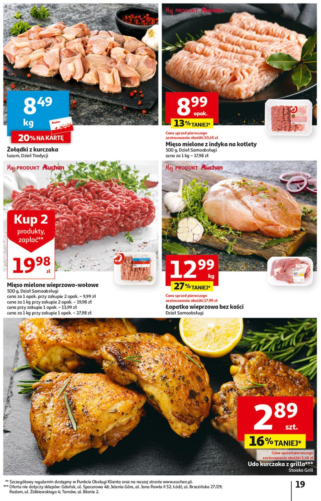 Auchan z MAŁĄ CENKĄ dźwigniesz więcej! Hipermarket Gazetka ważna od 22.02.2024 do 28.02.2024 strona 19