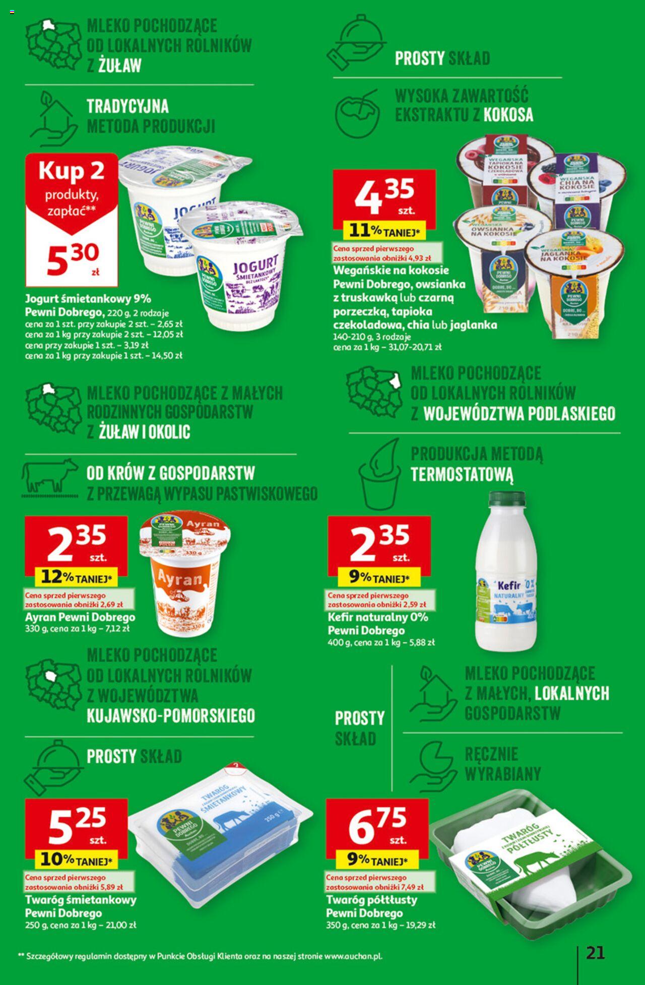Auchan z MAŁĄ CENKĄ dźwigniesz więcej! Hipermarket Gazetka ważna od 22.02.2024 do 28.02.2024 strona 21