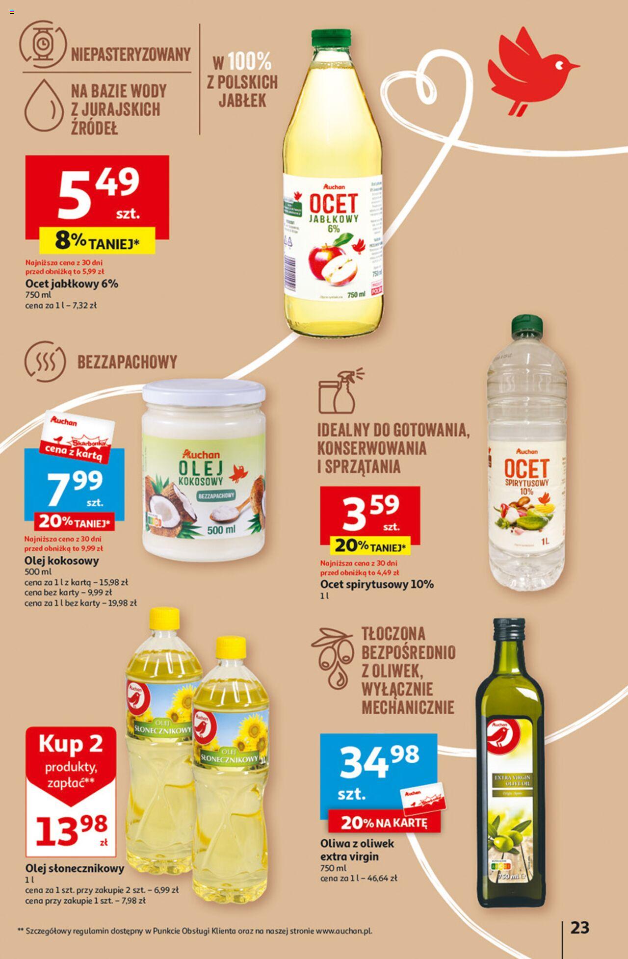Auchan z MAŁĄ CENKĄ dźwigniesz więcej! Hipermarket Gazetka ważna od 22.02.2024 do 28.02.2024 strona 23