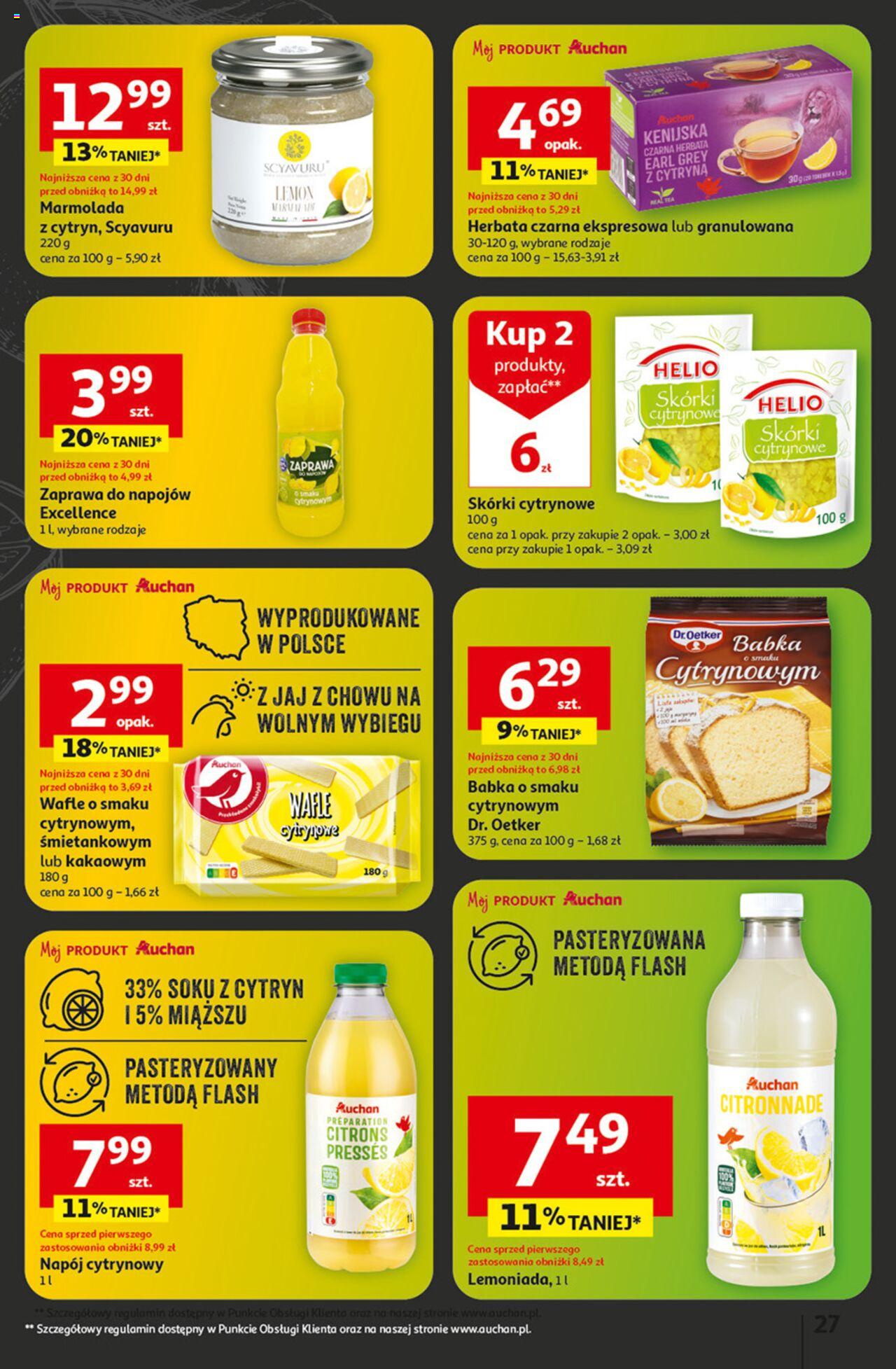 Auchan z MAŁĄ CENKĄ dźwigniesz więcej! Hipermarket Gazetka ważna od 22.02.2024 do 28.02.2024 strona 27