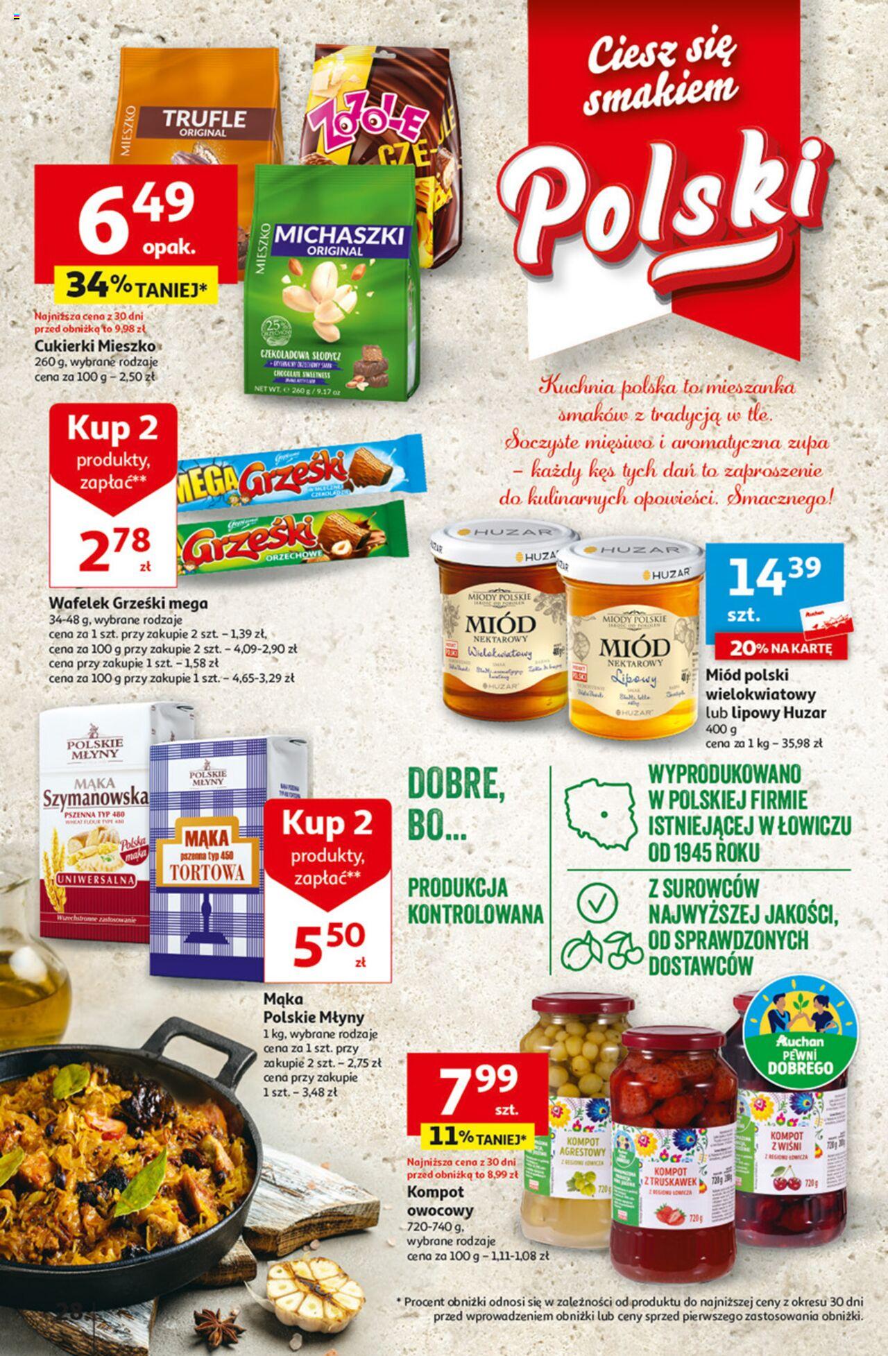 Auchan z MAŁĄ CENKĄ dźwigniesz więcej! Hipermarket Gazetka ważna od 22.02.2024 do 28.02.2024 strona 28
