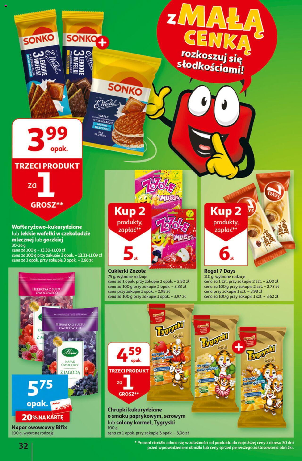 Auchan z MAŁĄ CENKĄ dźwigniesz więcej! Hipermarket Gazetka ważna od 22.02.2024 do 28.02.2024 strona 32