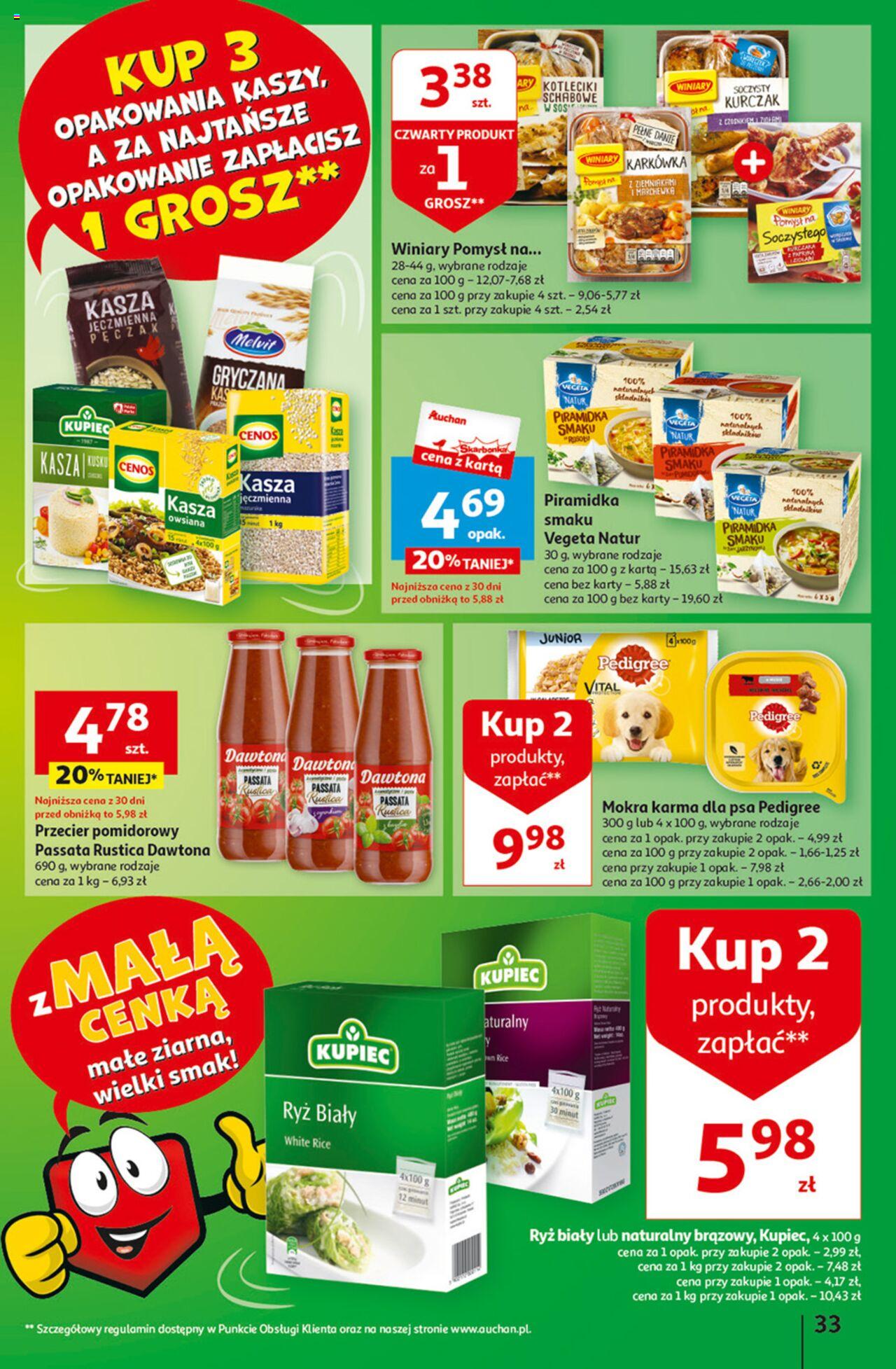 Auchan z MAŁĄ CENKĄ dźwigniesz więcej! Hipermarket Gazetka ważna od 22.02.2024 do 28.02.2024 strona 33